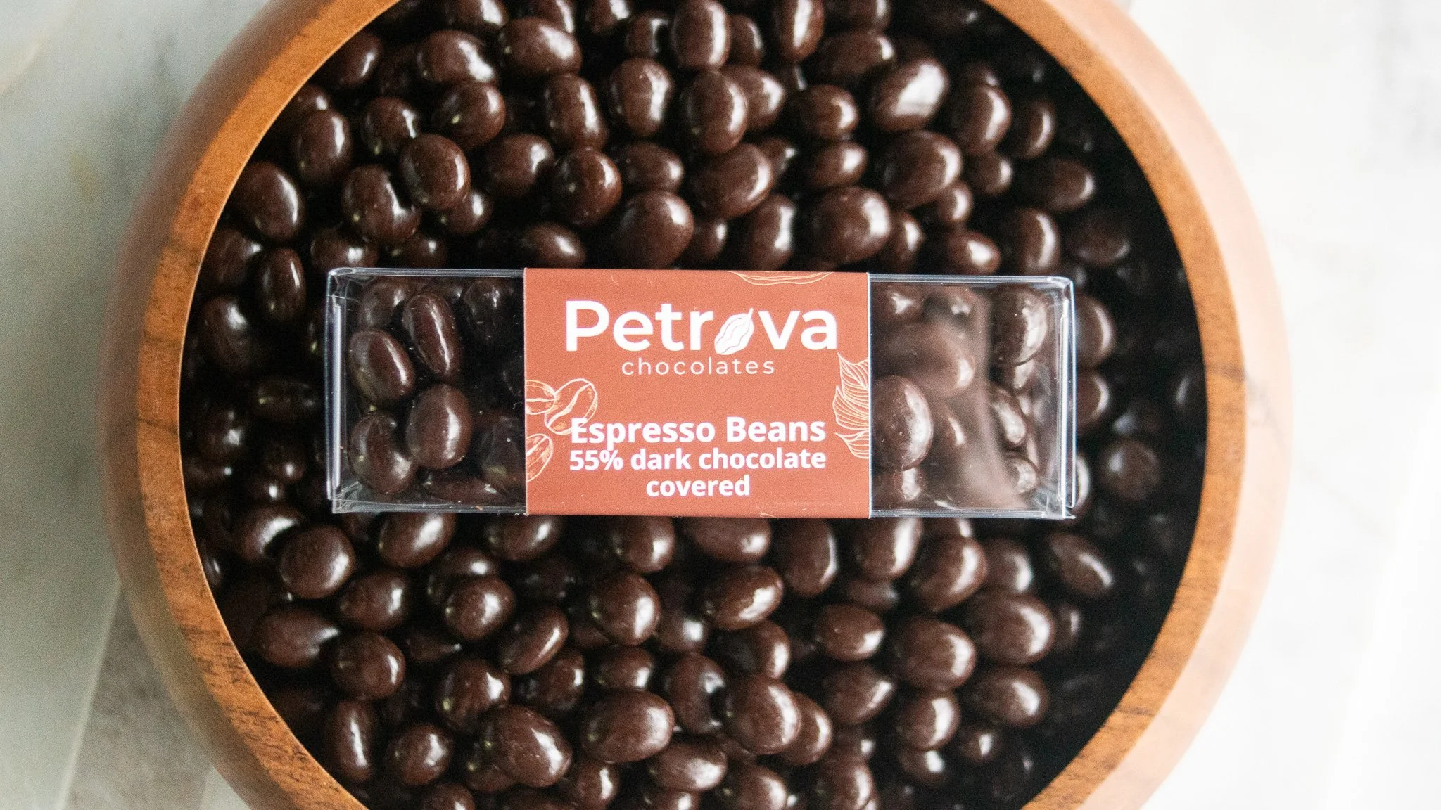 Dark chocolate snacking pearls — Petrova Chocolates