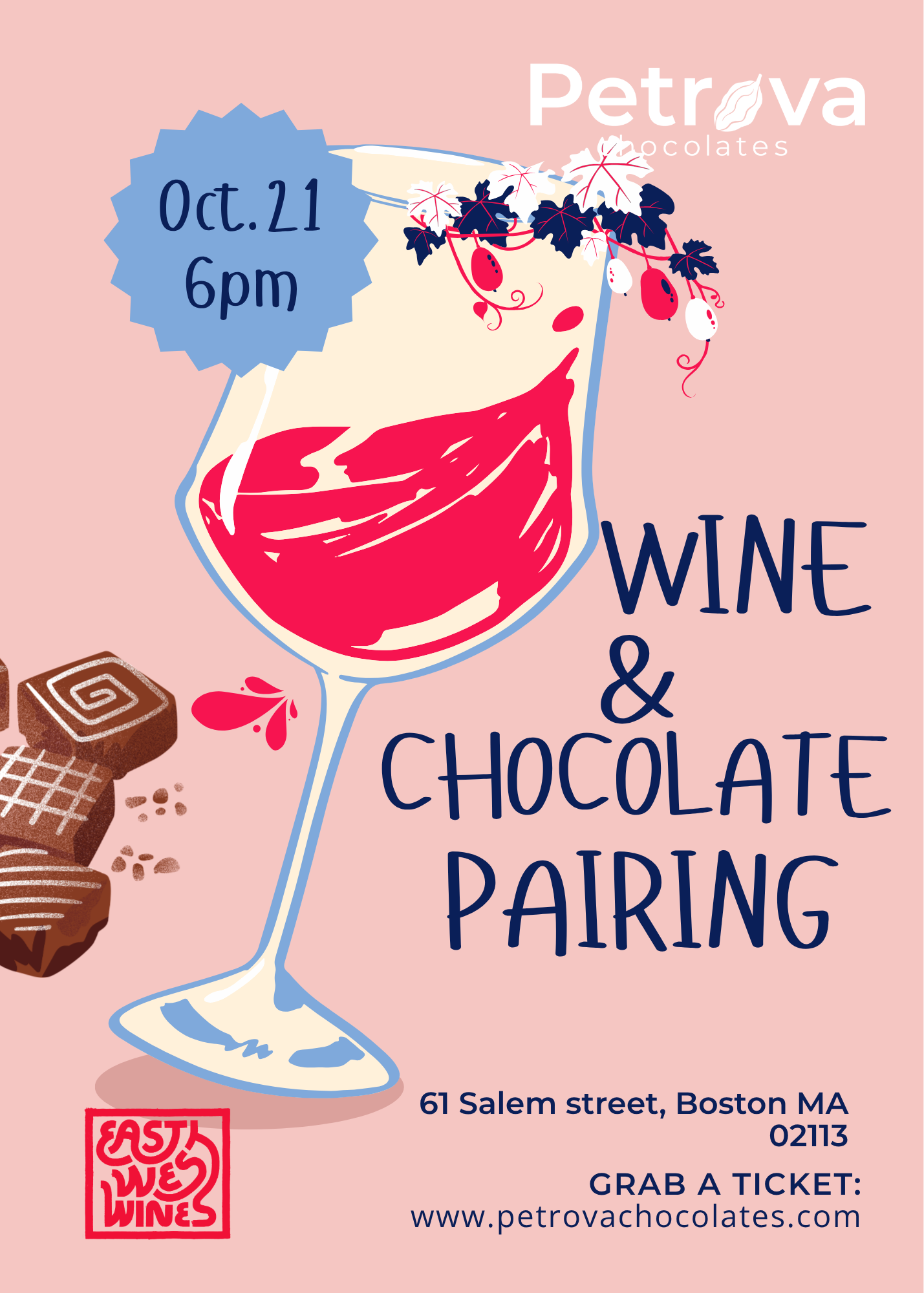 After hours: Wine & Chocolate Pairing Event
