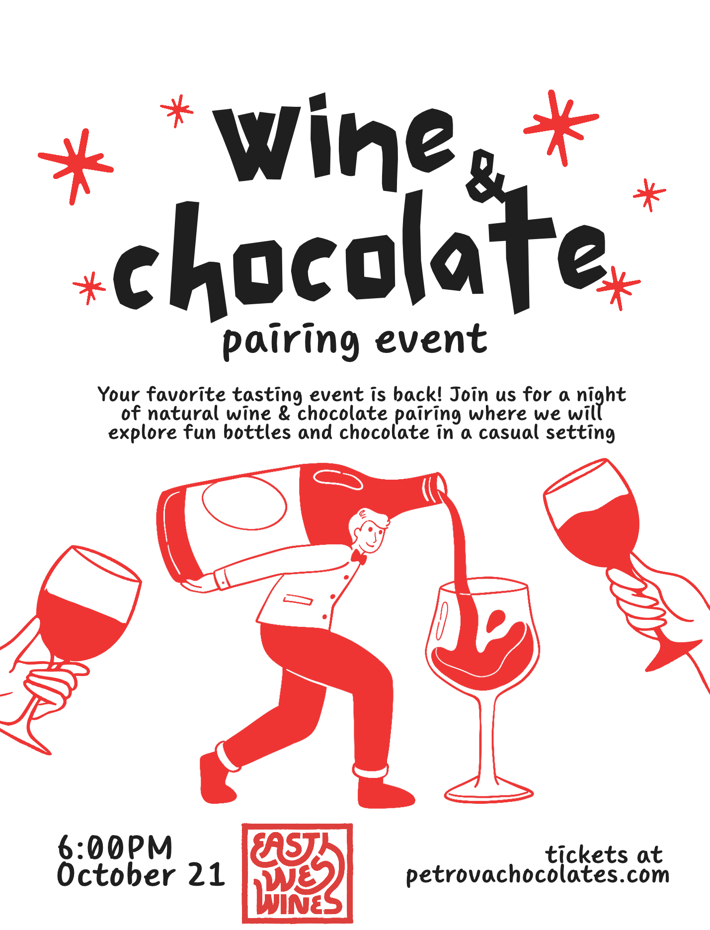 After hours: Wine & Chocolate Pairing Event