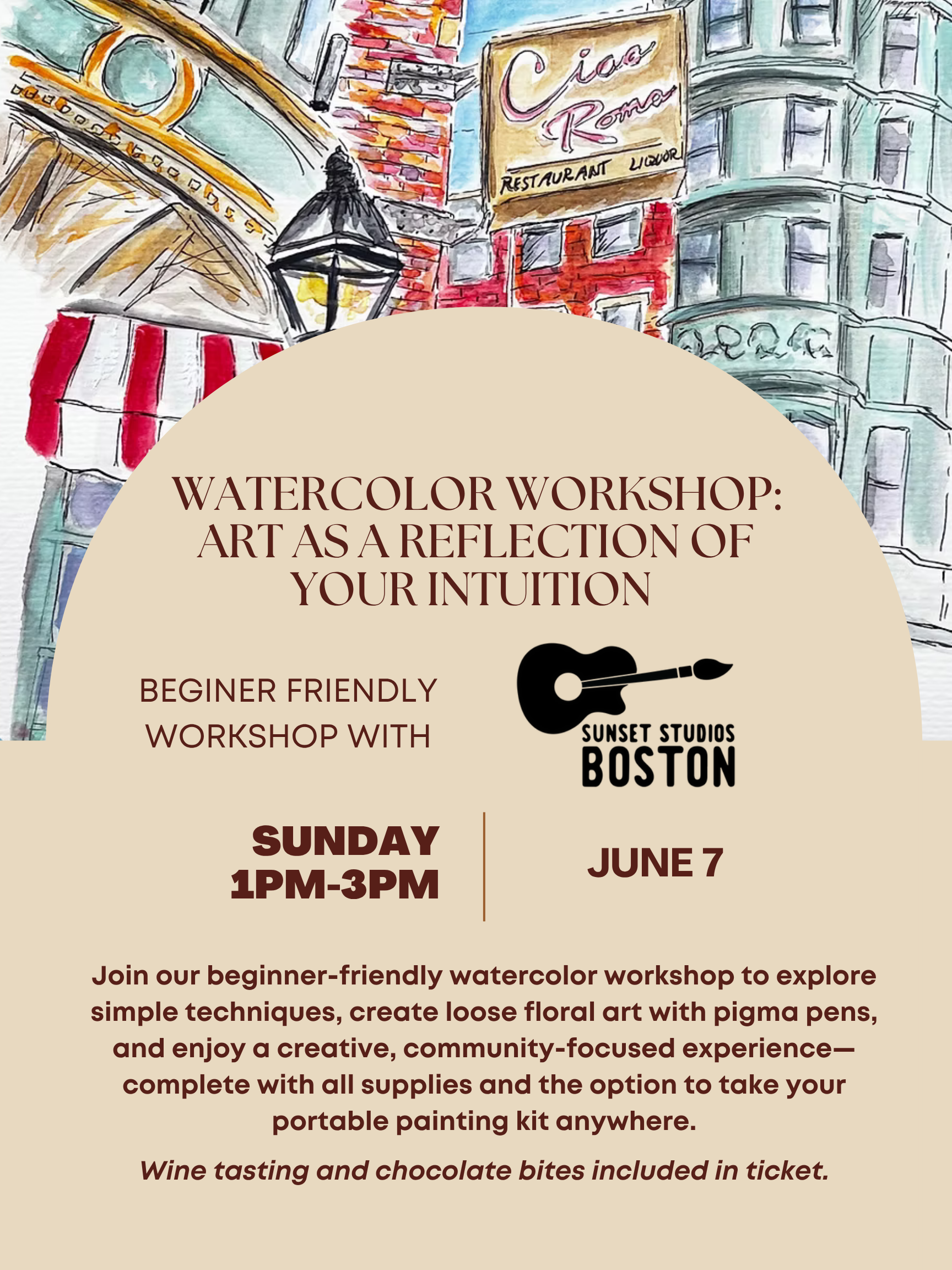 Watercolor Workshop: Art as a reflection of your Intuition (beginner friendly)
