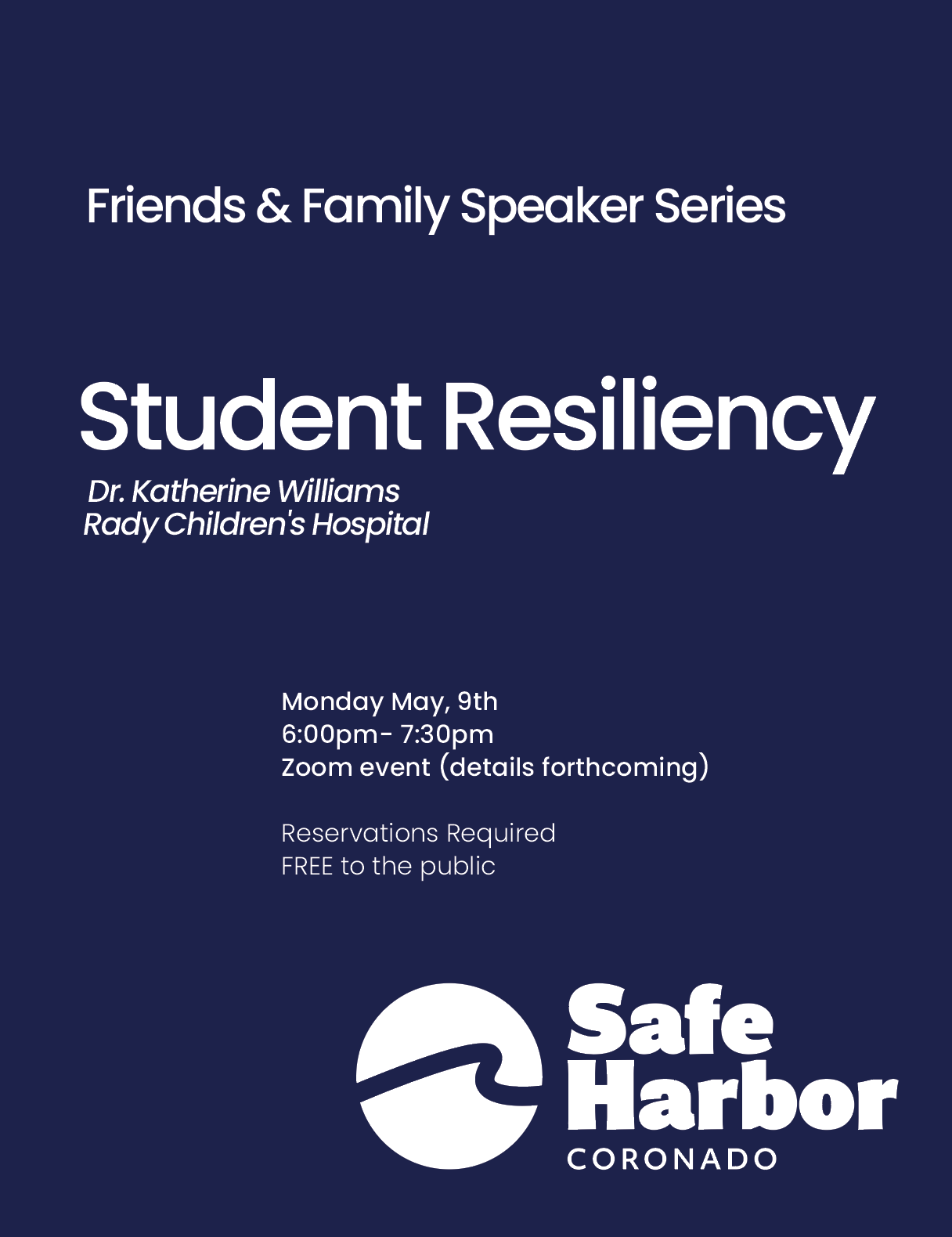 friends &amp; family speaker series resiliency