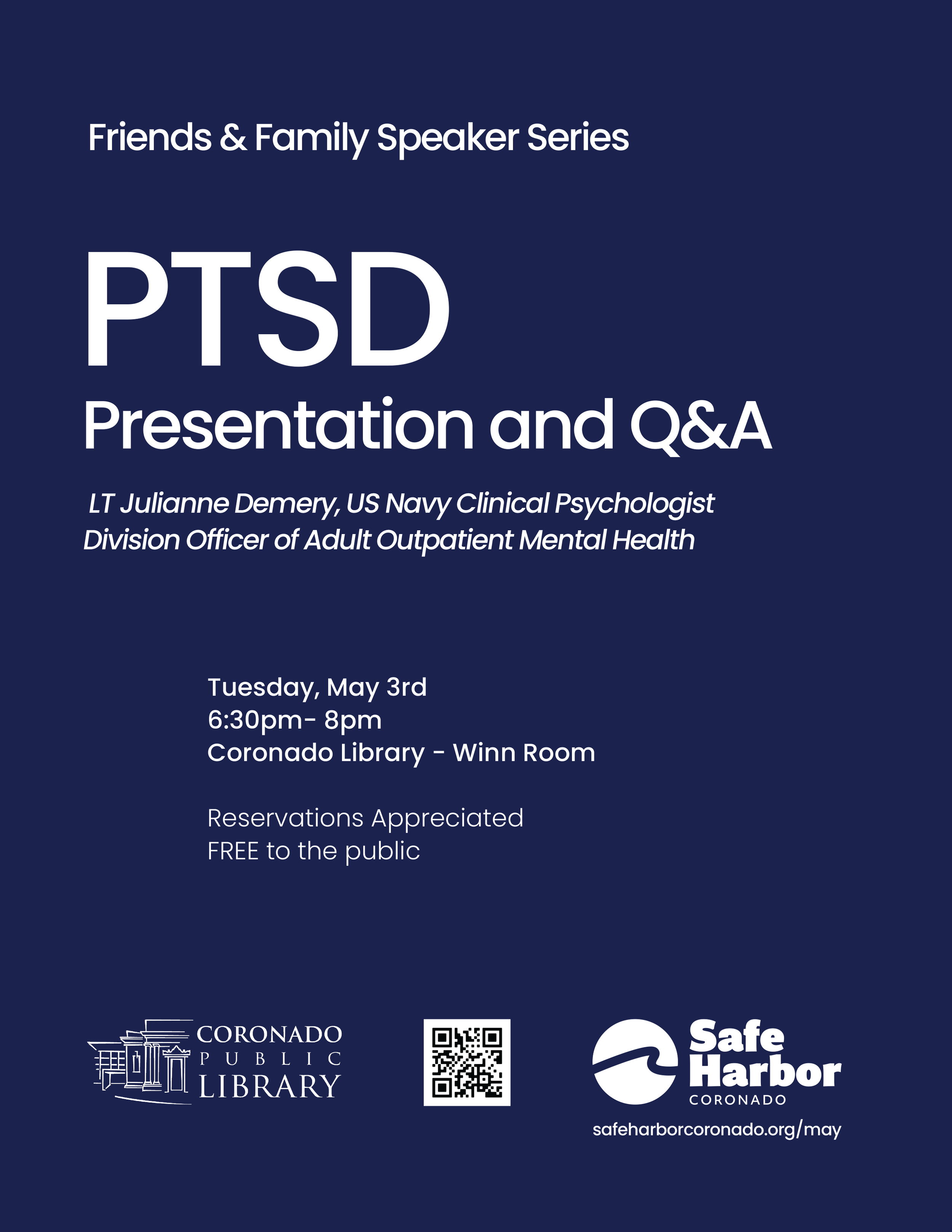 friends &amp; family speaker series - ptsd 