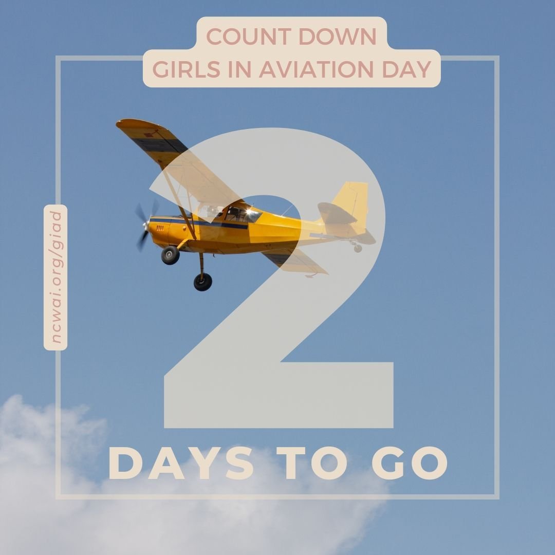 ✈️ Only 2 days left! ✈️
We can&rsquo;t wait to see you at Girls in Aviation Day! Get ready for fun, learning, and inspiration!
🚀 Make sure you&rsquo;re registered: ncwai.org/giad!
#GirlsInAviationDay #AviationFun #GIAD24