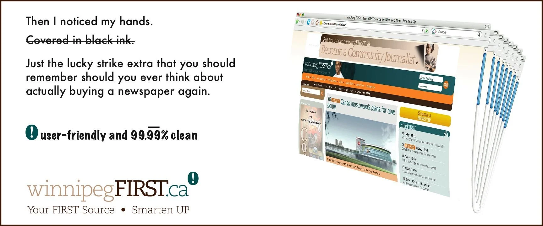 WinnipegFIRST.ca promotional ad