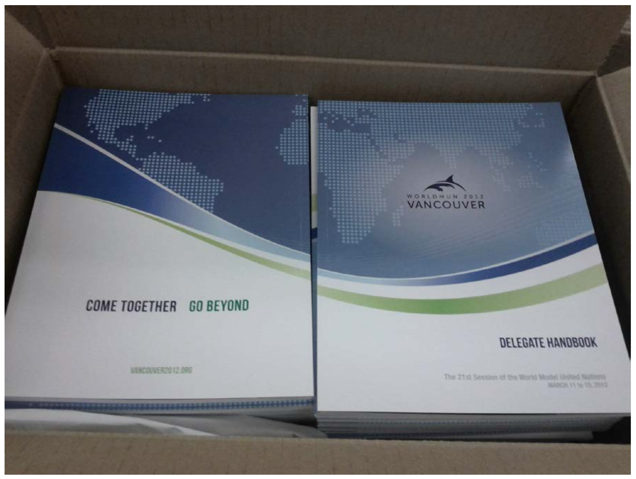 World Model United Nations Vancouver 2012 handbook