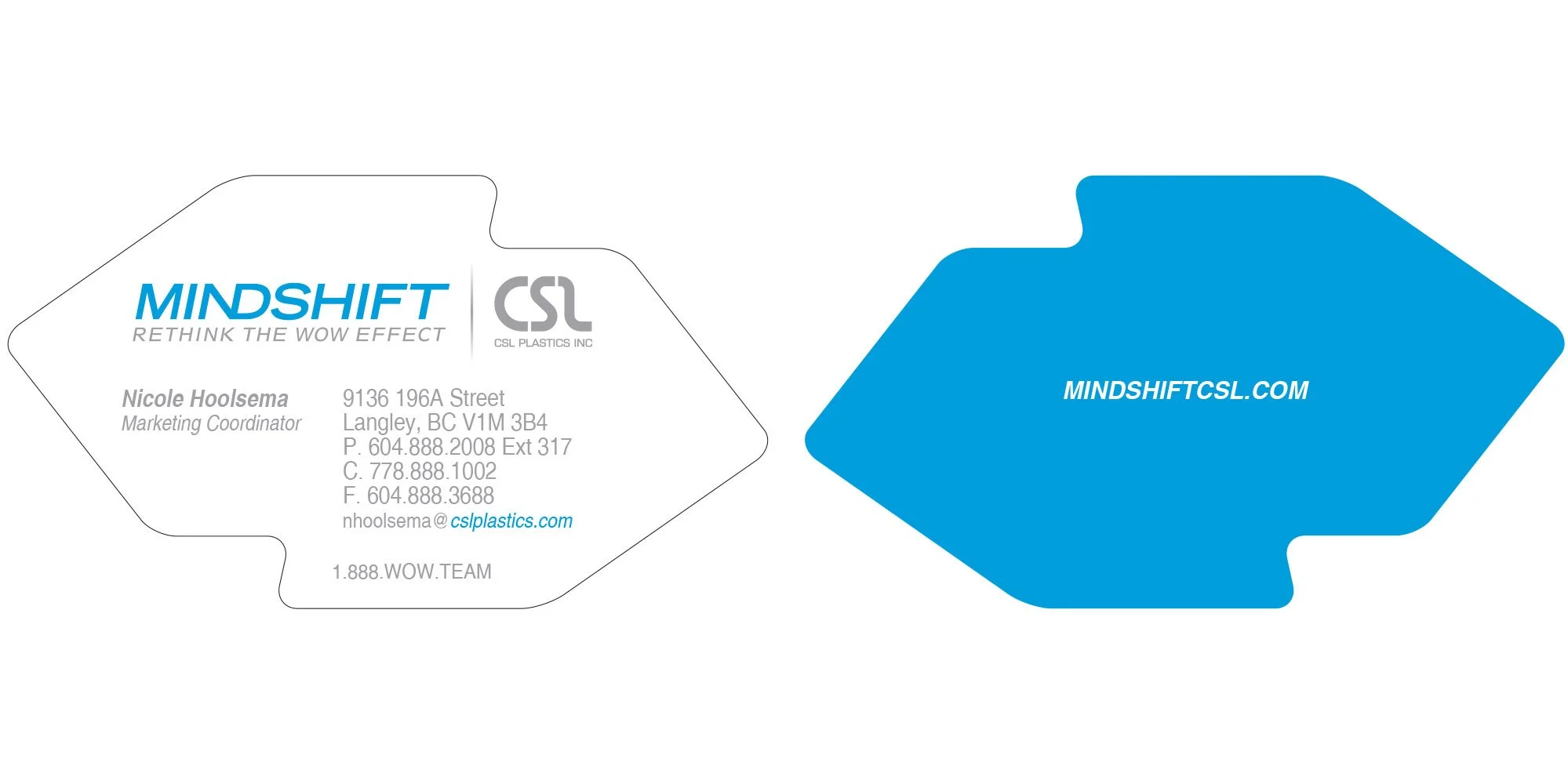 Mindshift CSL business card