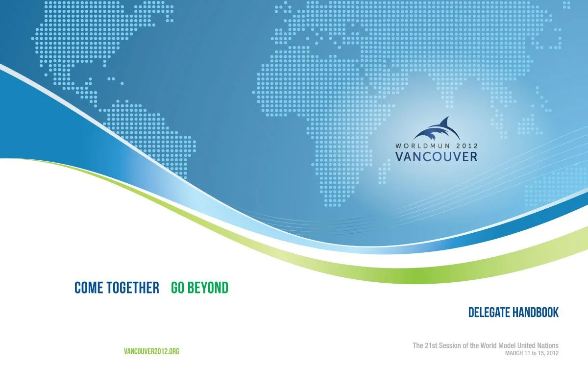 World Model United Nations Vancouver 2012 handbook cover