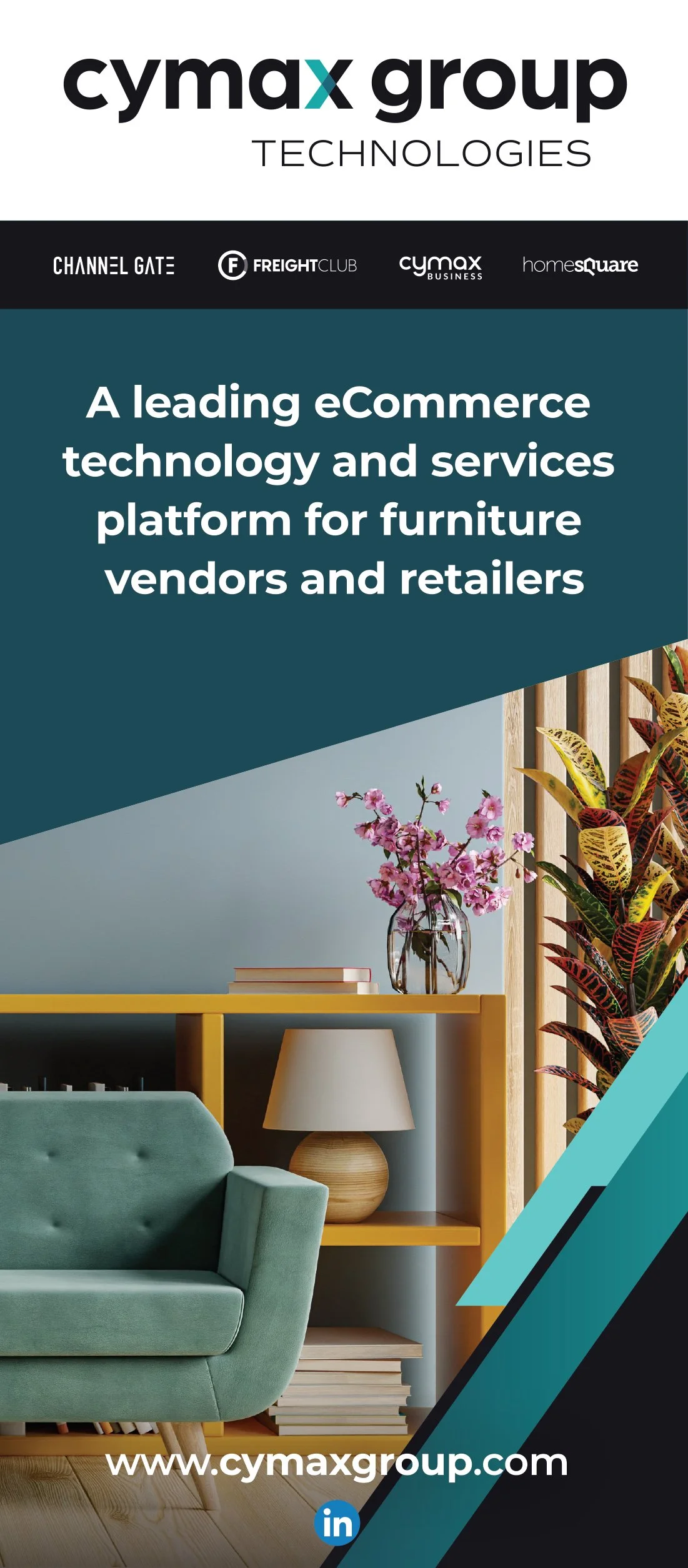 Cymax Group - Pull up trade show banner