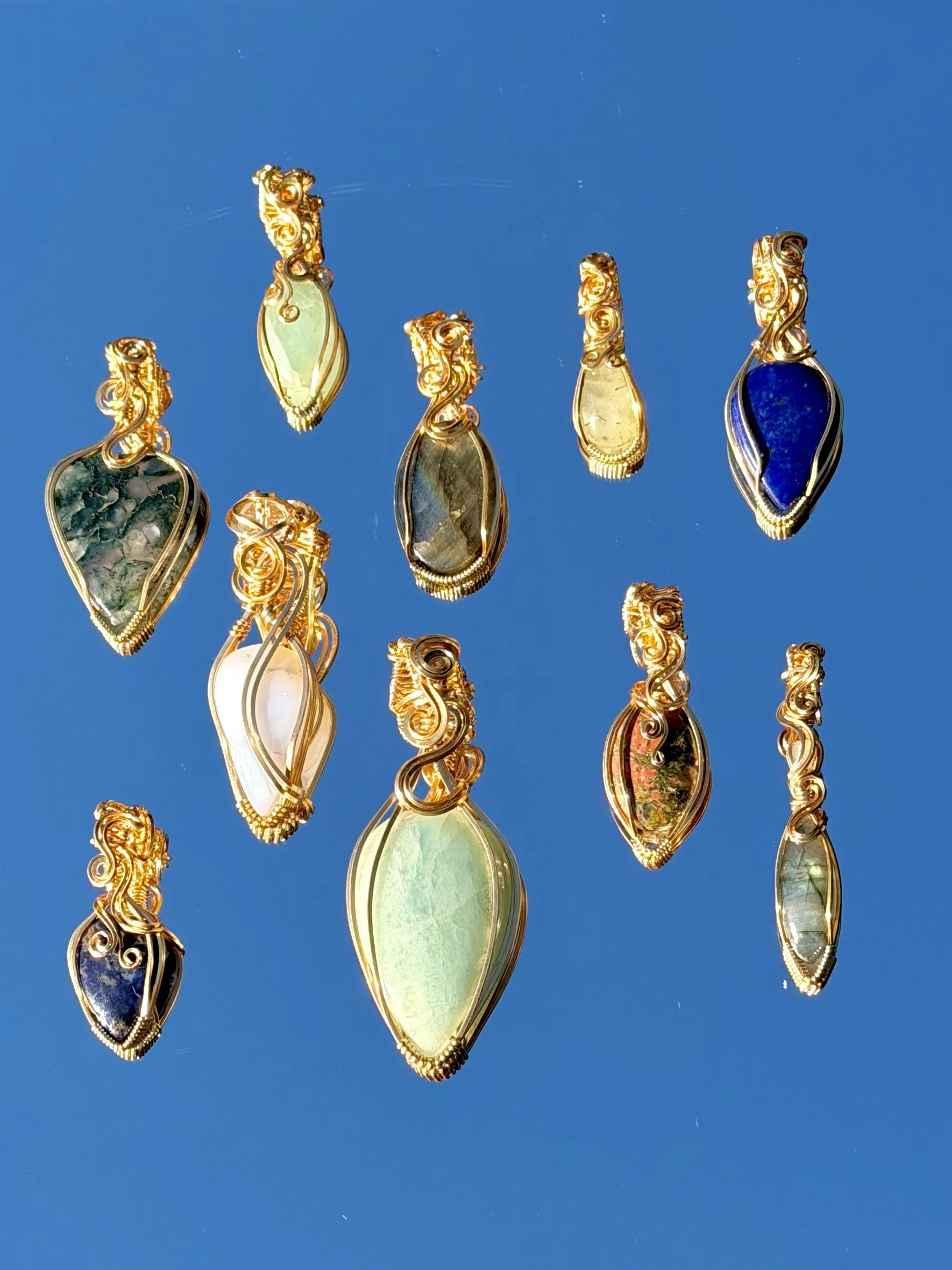 Aquamarine Large | Gold