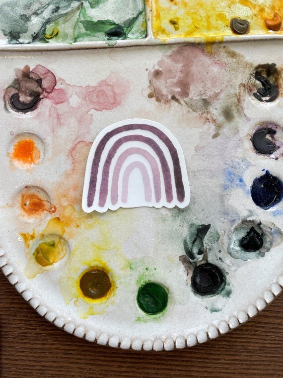 Purple Rainbow Sticker