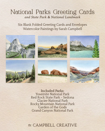 National Parks Greeting Card Set