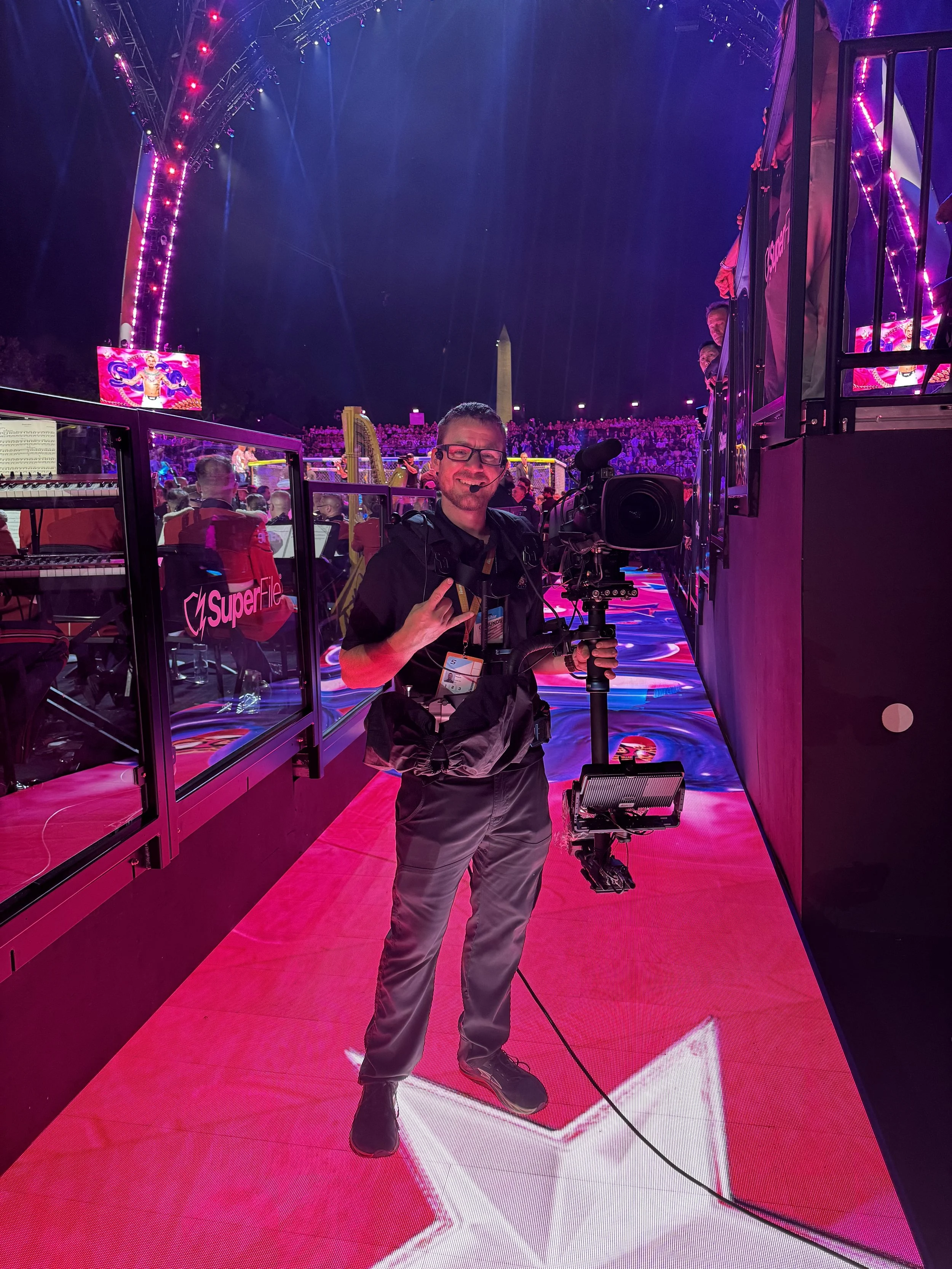 Steadicam operator for UFC freedom 250 walkouts.jpeg