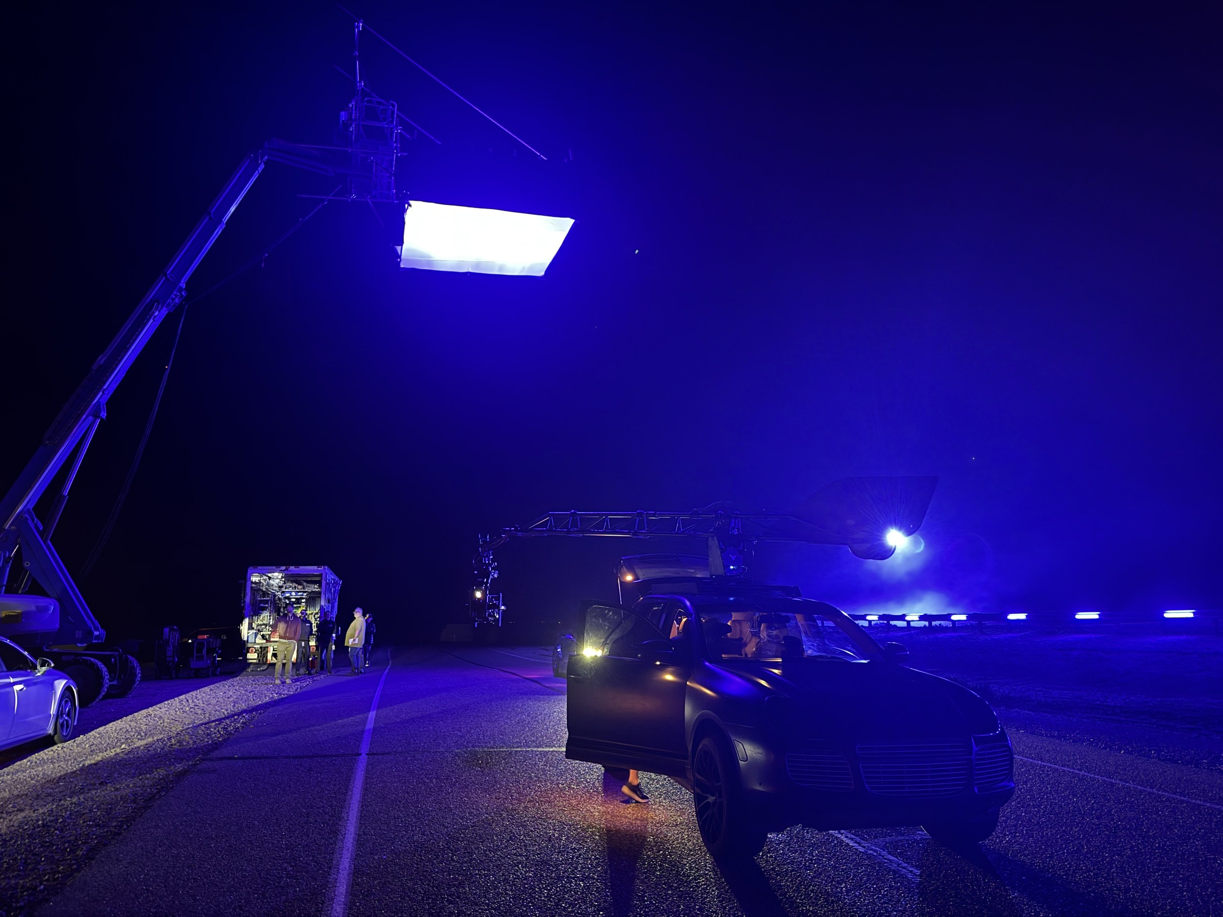 Motocrane pursuit arm car phoenix, arizona for mustang dark horse commercial.JPG