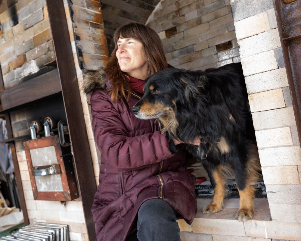 Molly Cantor and her dog Luna