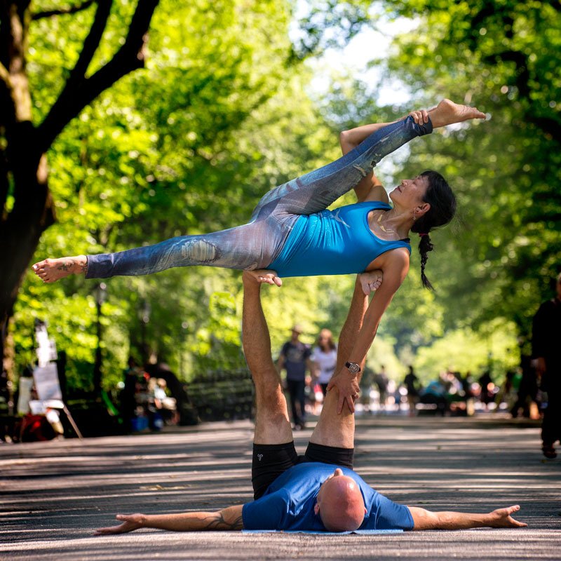 Acroyoga in Central Park NYC