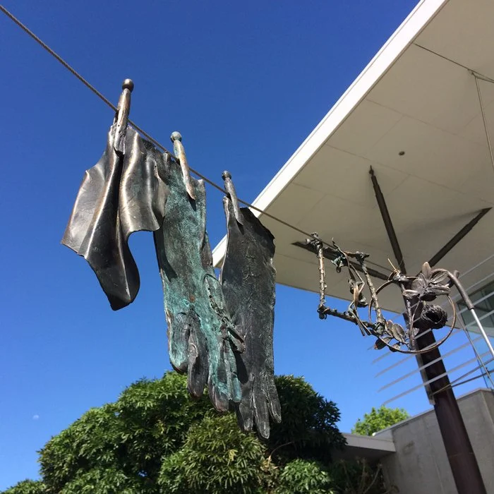 Christine Massey, Mother Was Here, bronze, 
3200mm x 480mm x 1400mm