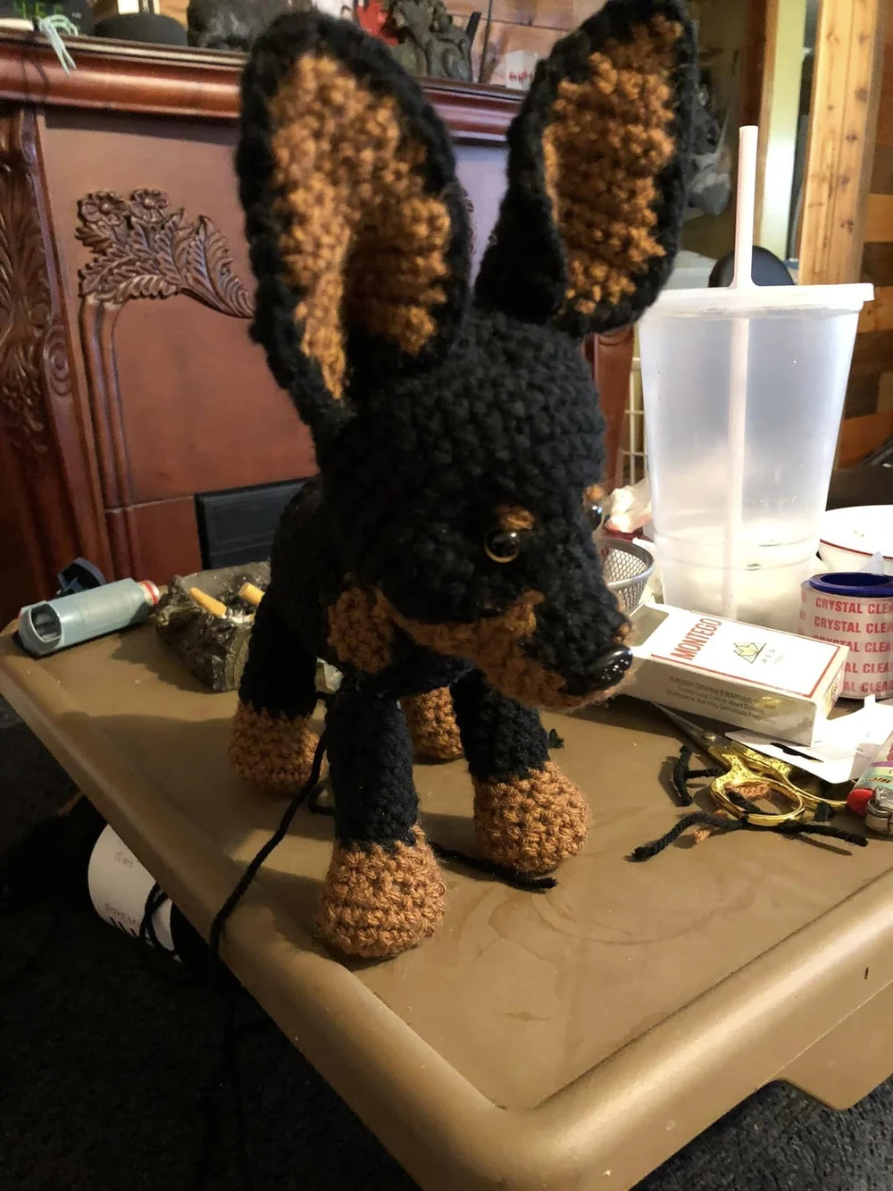 Stuff Min Pin Brown Miniature Pinscher Stuffed Animal