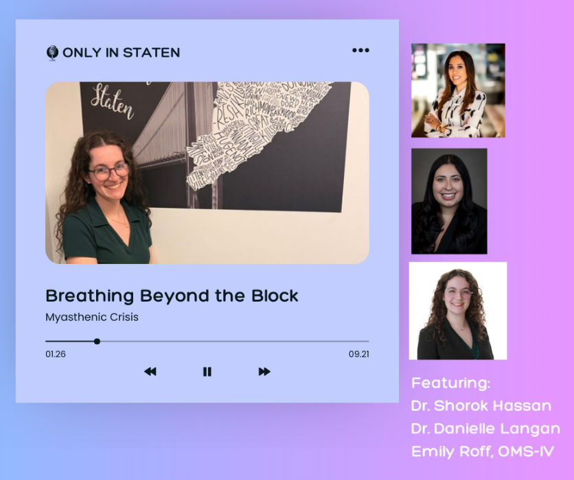 Episode 38: Breathing beyond the block: Myasthenia gravis feat. dr. shorok hassan, dr. danielle langan, and emily roff, oms-iv