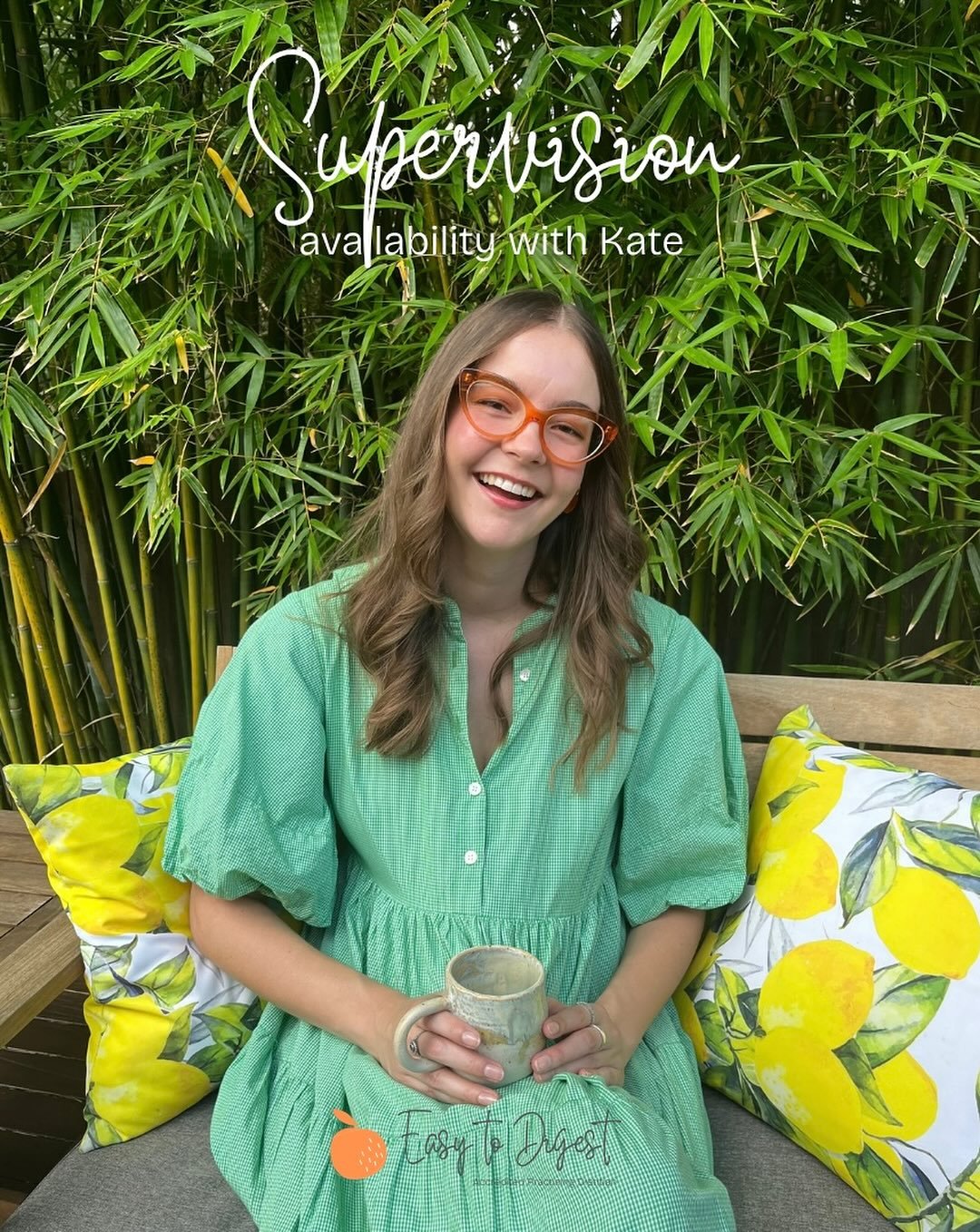 Kate, our Senior Dietitian, offers individual supervision to early career dietitians and those with five years or less experience working in the eating disorder space. Supervision can be either short or long term, or to support credentialling require