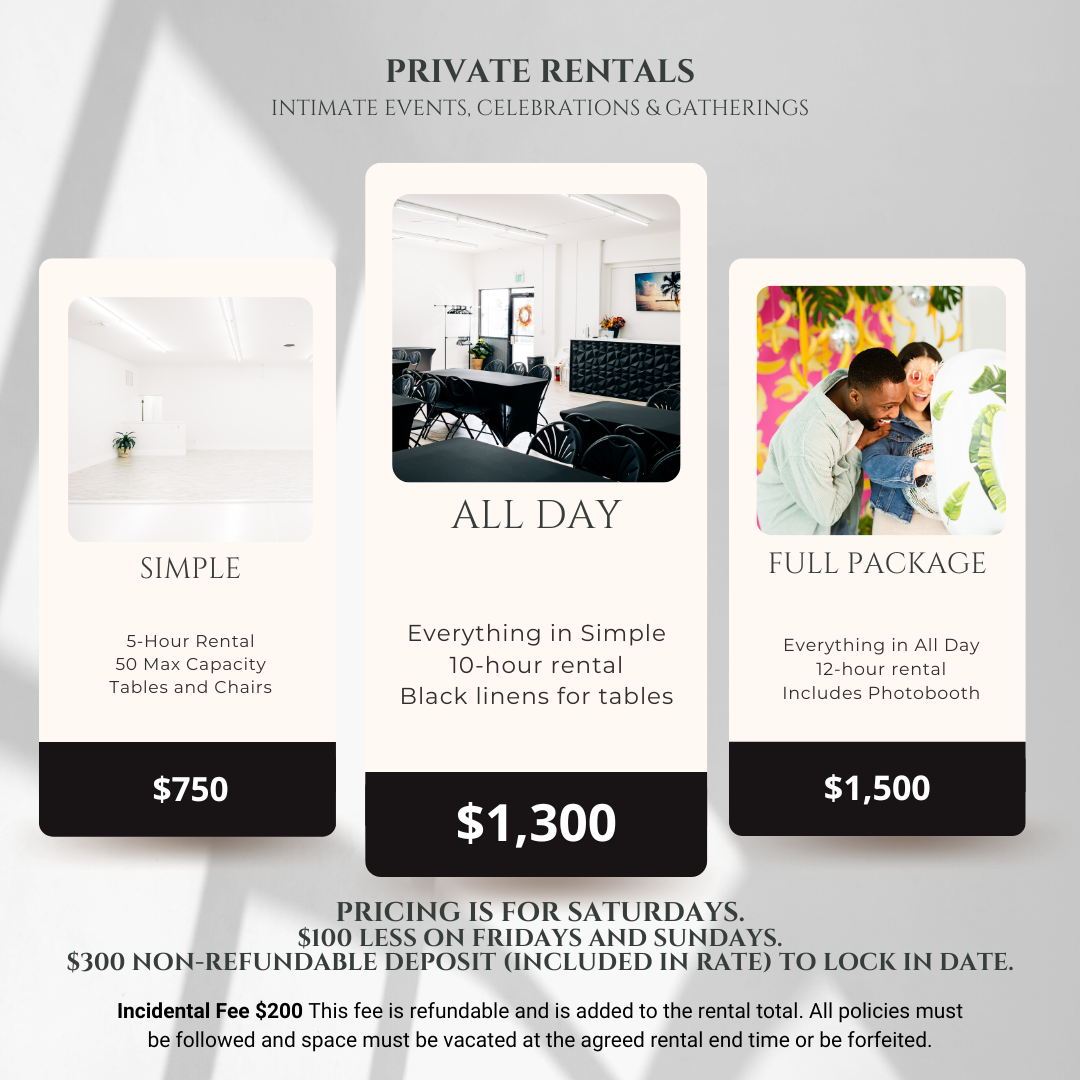 Places To Rent For A Baby Shower in Baltimore Studio 87