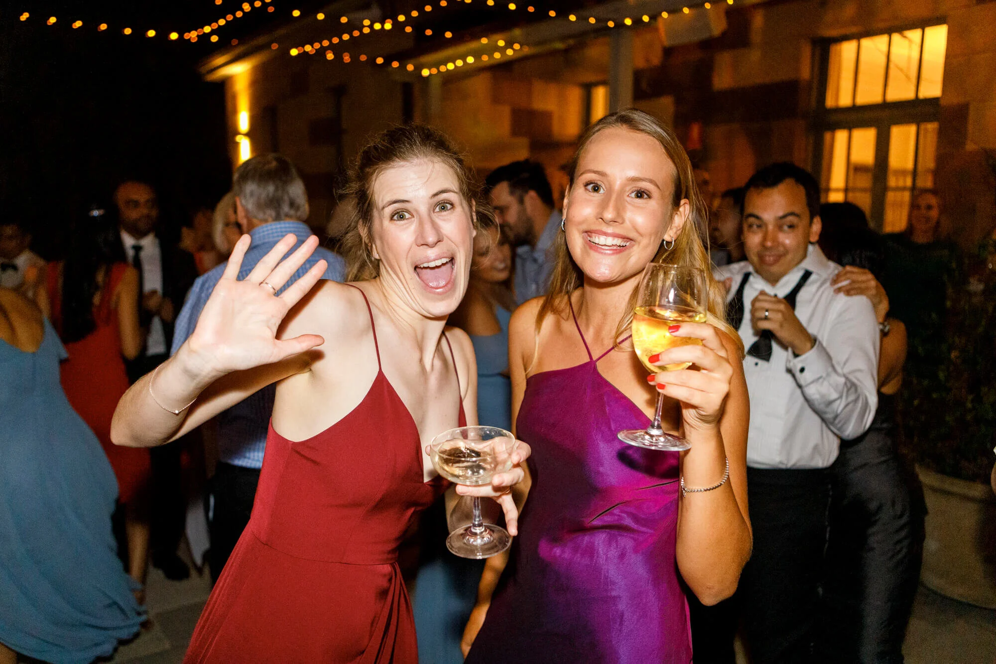 Party at the courtyard Gunners Barracks, Mosman Wedding