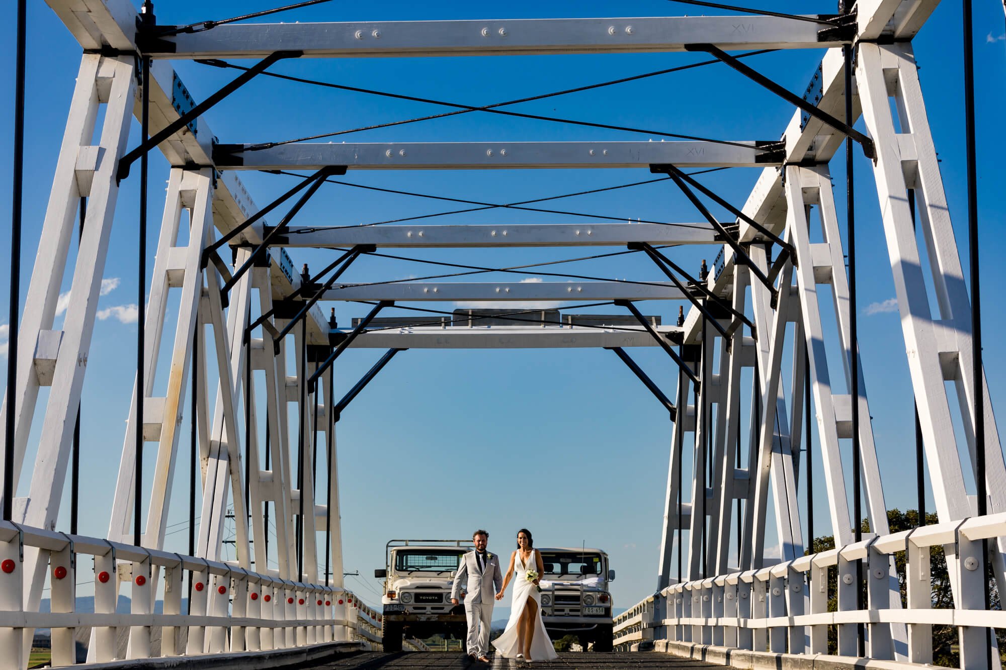 Morpeth Bridge wedding photo