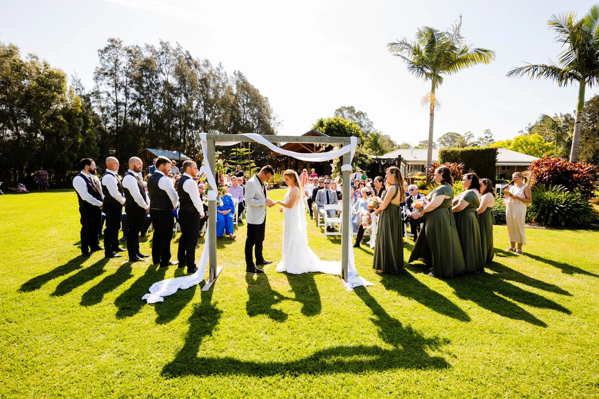 Heaven gardens wedding ceremony