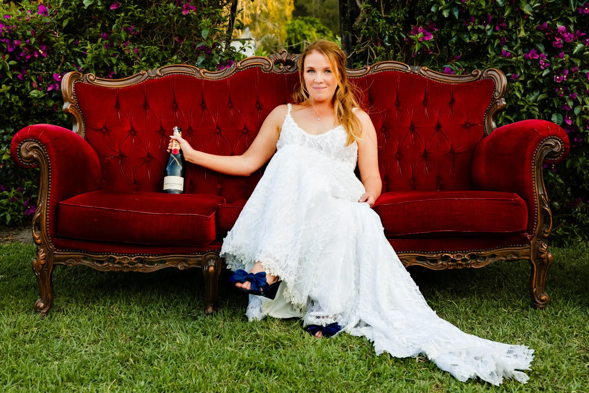 Champagne bride in Heaven Gardens