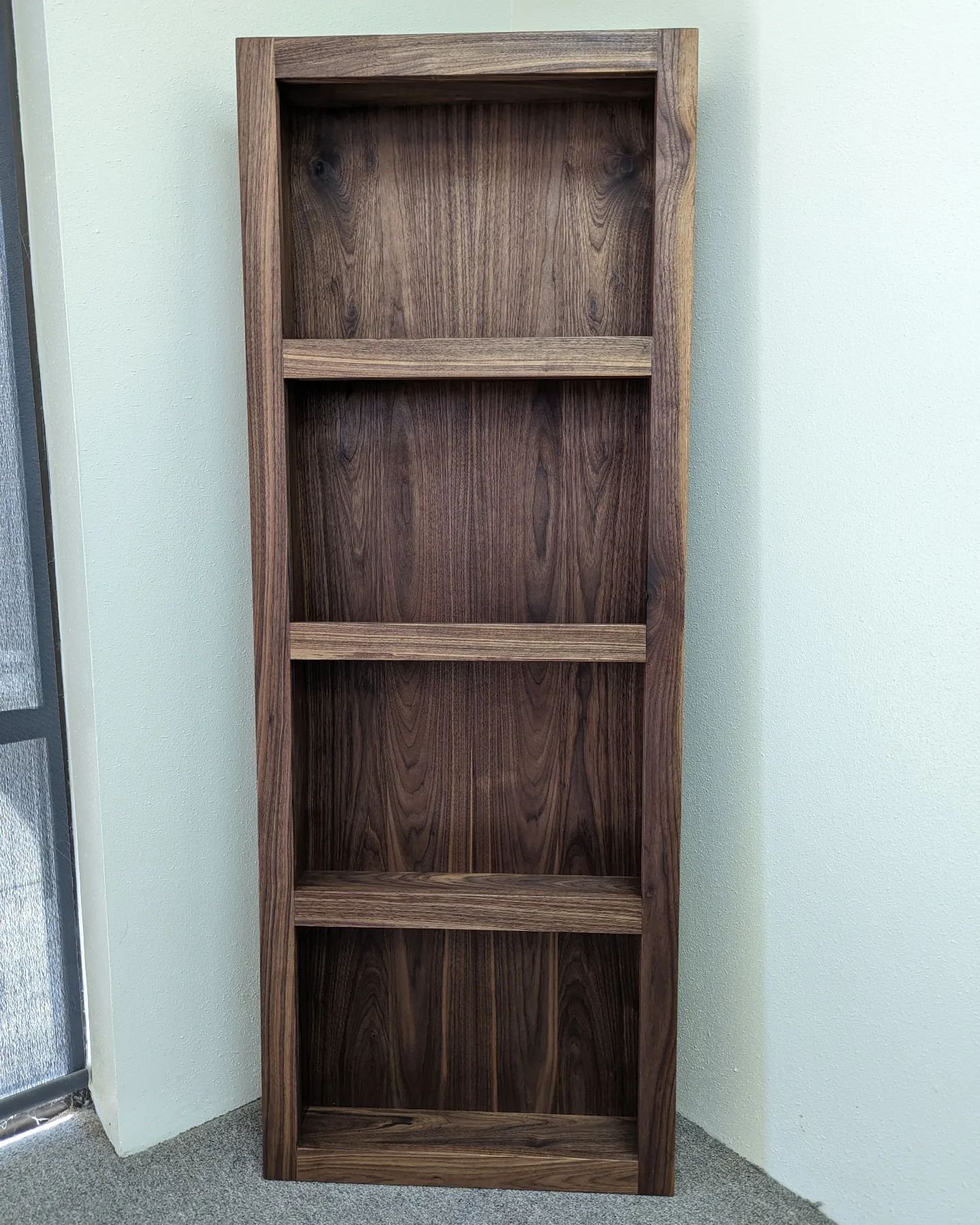 This in wall walnut wine rack is just about finished up. Love the book matched back panel!
.
.
.
#c2woodcraft #woodworking #resin #denver #englewood #localbusiness #custom #creation #woodcraft #maker #wine #rack #walnut #bookmatch