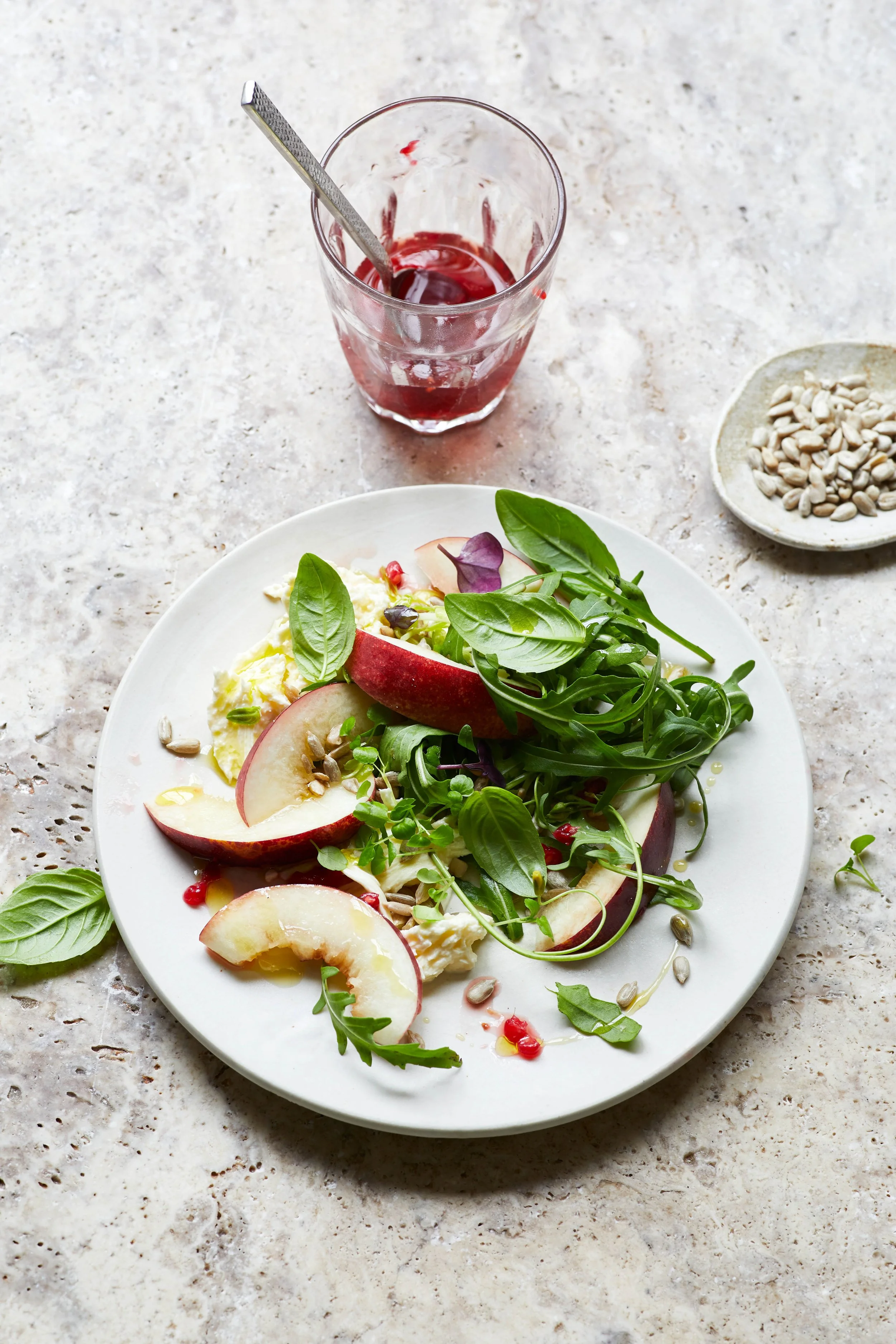 White Peach Salad with Raspberry Vinegarette.jpg