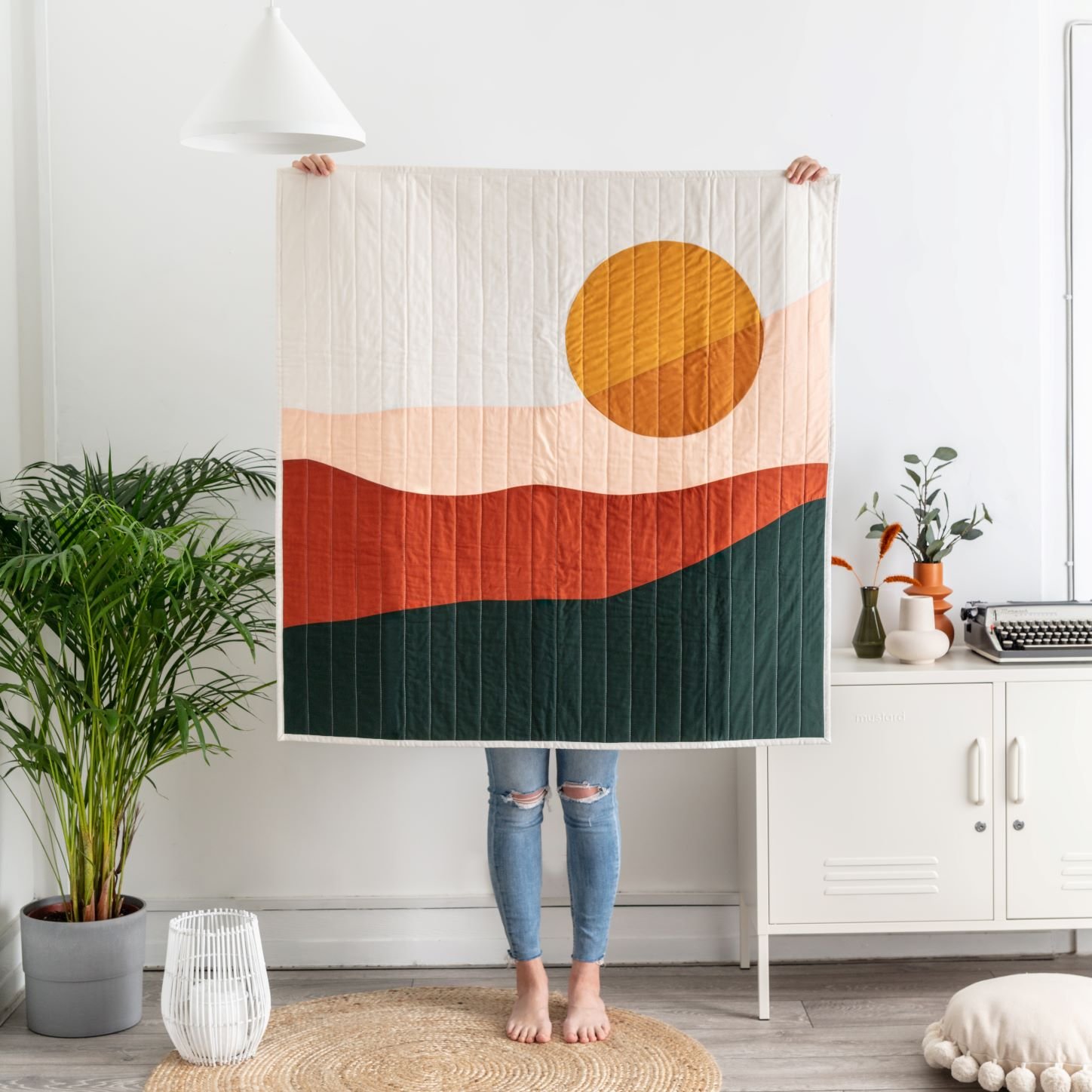 Modern quilted wall art and goods inspired by the natural world and ...