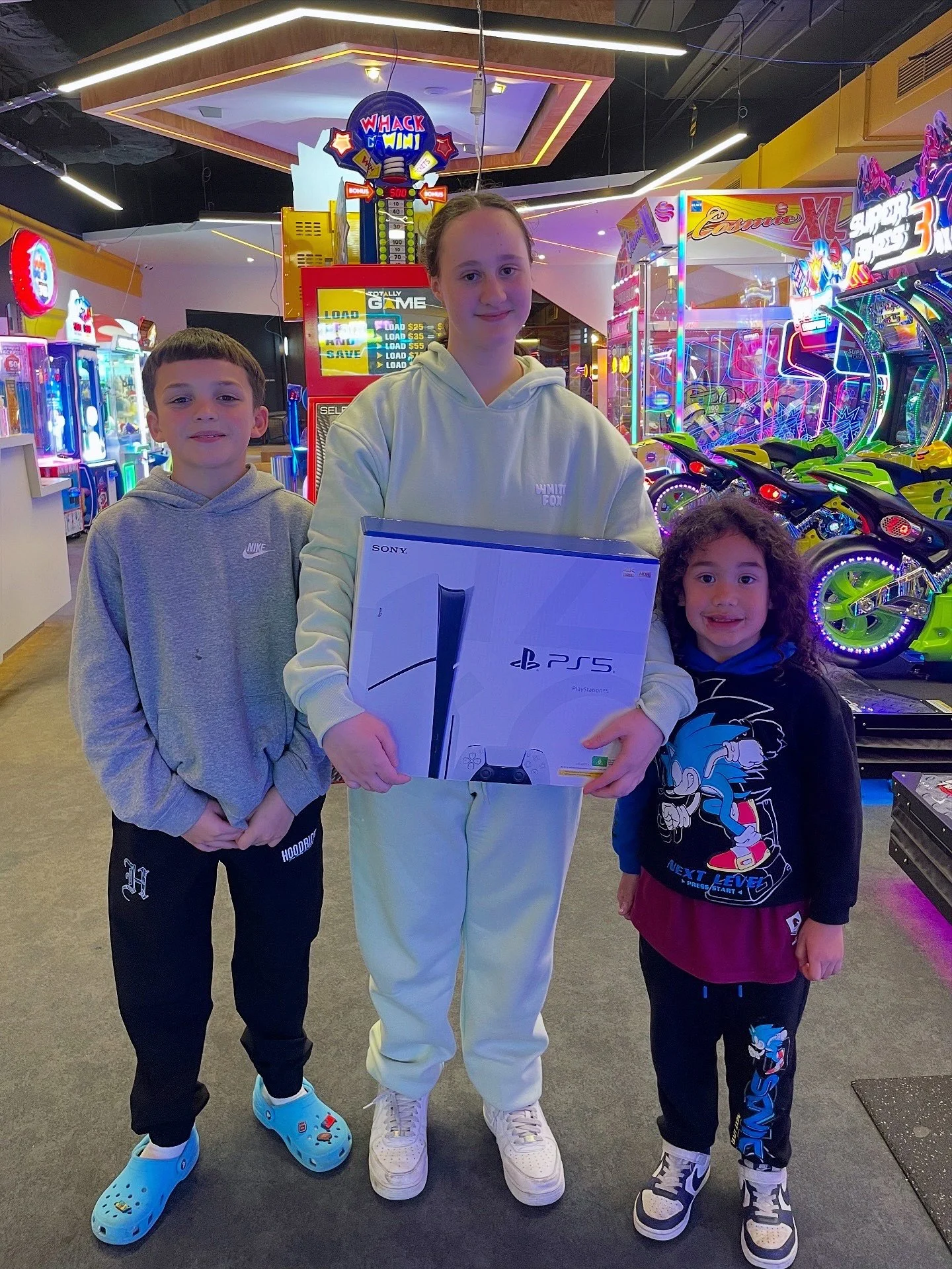 Just a few awesome customers with their prizes!🤩

Got tickets? Come in and redeem them! 🎟️ 
- Spend them on JBHiFi redeemable items! 💥
- Or go big and get one of every show bag to last you months! 🍭
- Or get the plushie you&rsquo;ve been eyeing f