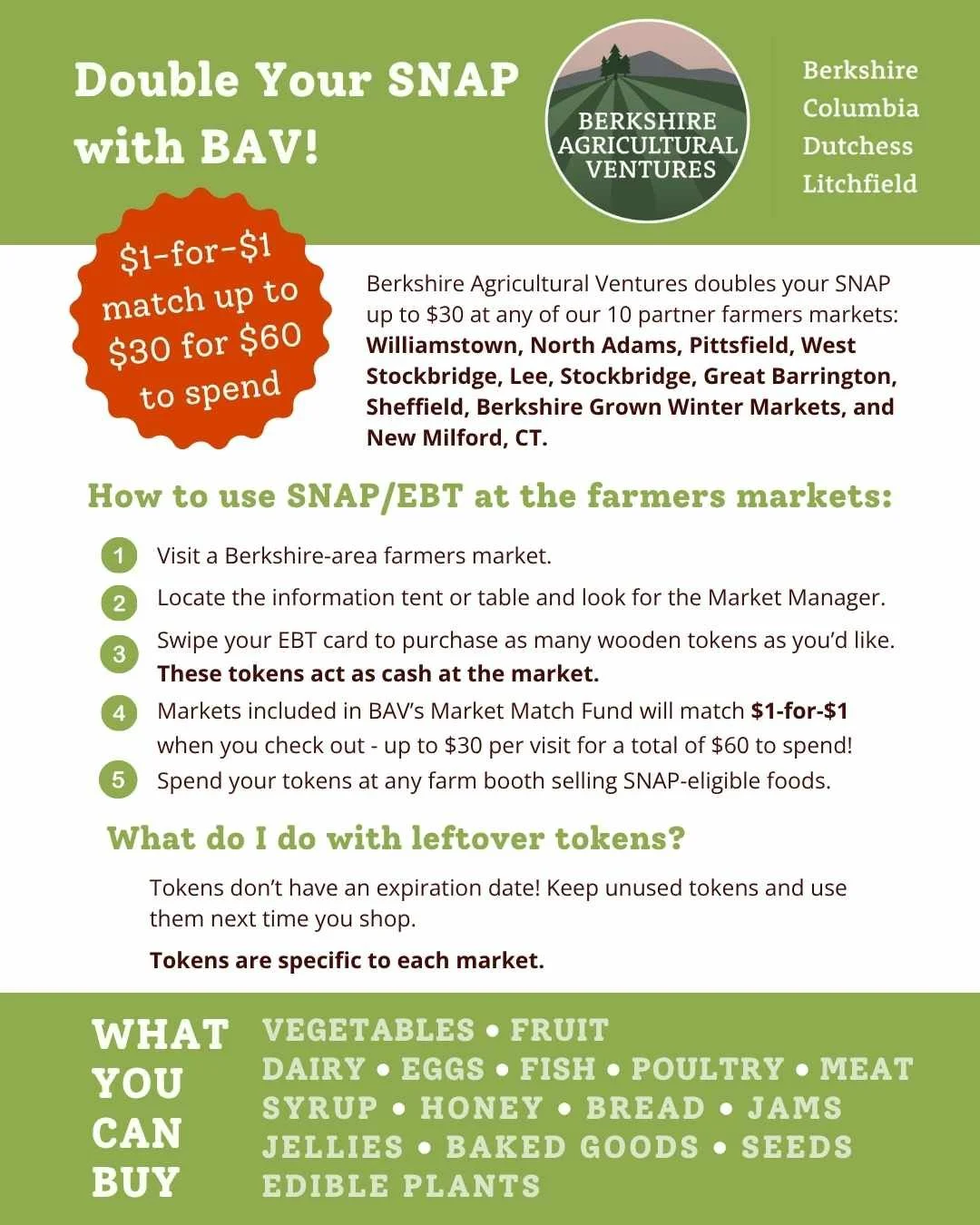 🌞🌽Happy July! What farmers market are you shopping at this holiday weekend? Our Berkshire-area markets are bursting with fresh local food - grown, raised, and produced right here in our region by farmers who live and work in our communities.

🍅🐔?
