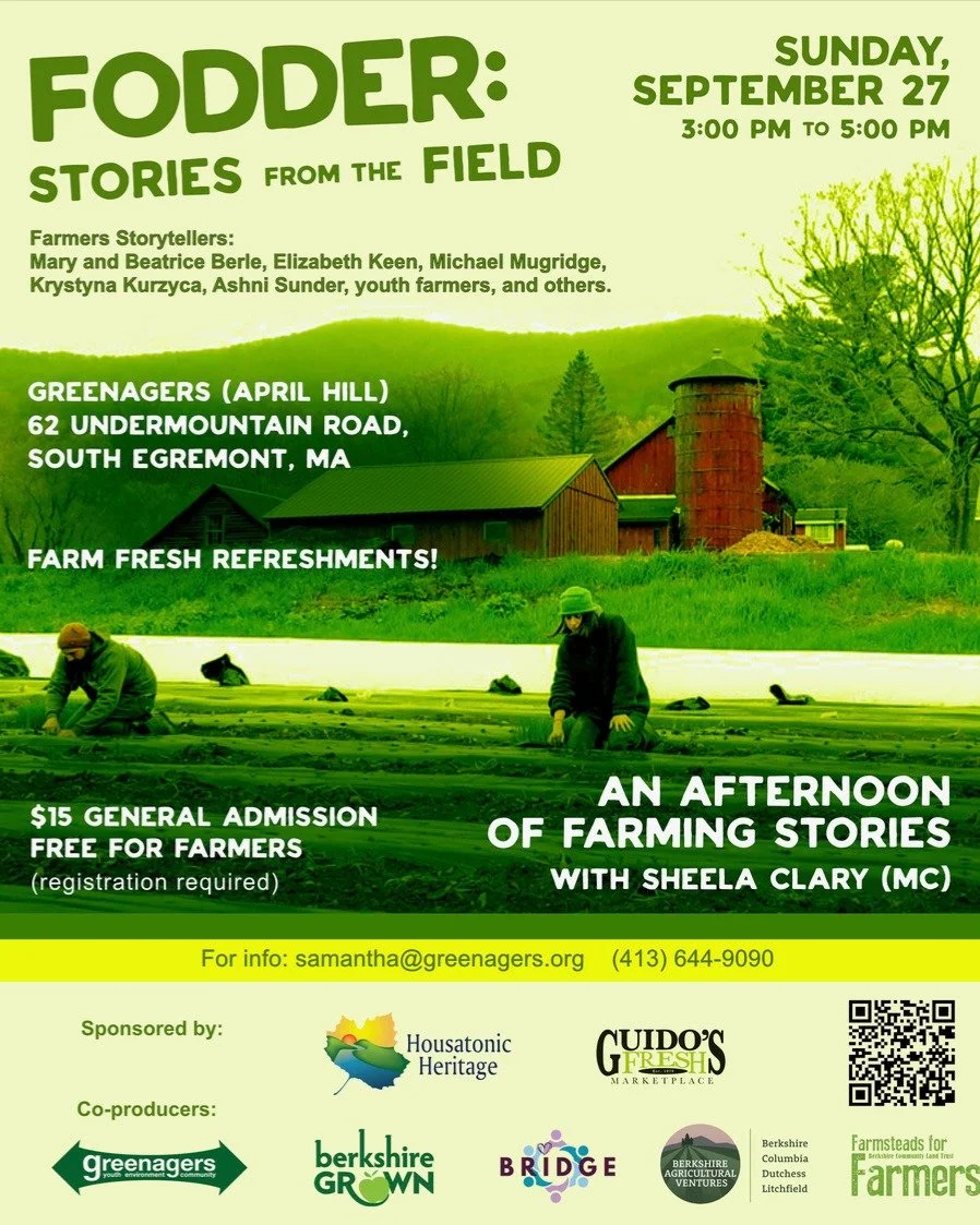 ✨✨We are getting so excited for FODDER! This farmer storytelling event blew us away last year and we are thrilled to bring it back on Sunday, September 27, at 3pm at Greenagers' April Hill. Come join BAV and partners for an evening of unforgettable s