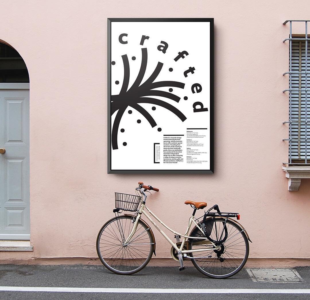 Crafted: this is a concept poster I made at the beginning of 2018 for a festival brief based off the human senses. We were restricted to only including typographical elements - so everything on the poster comprises of type! 
#typography #design #comm