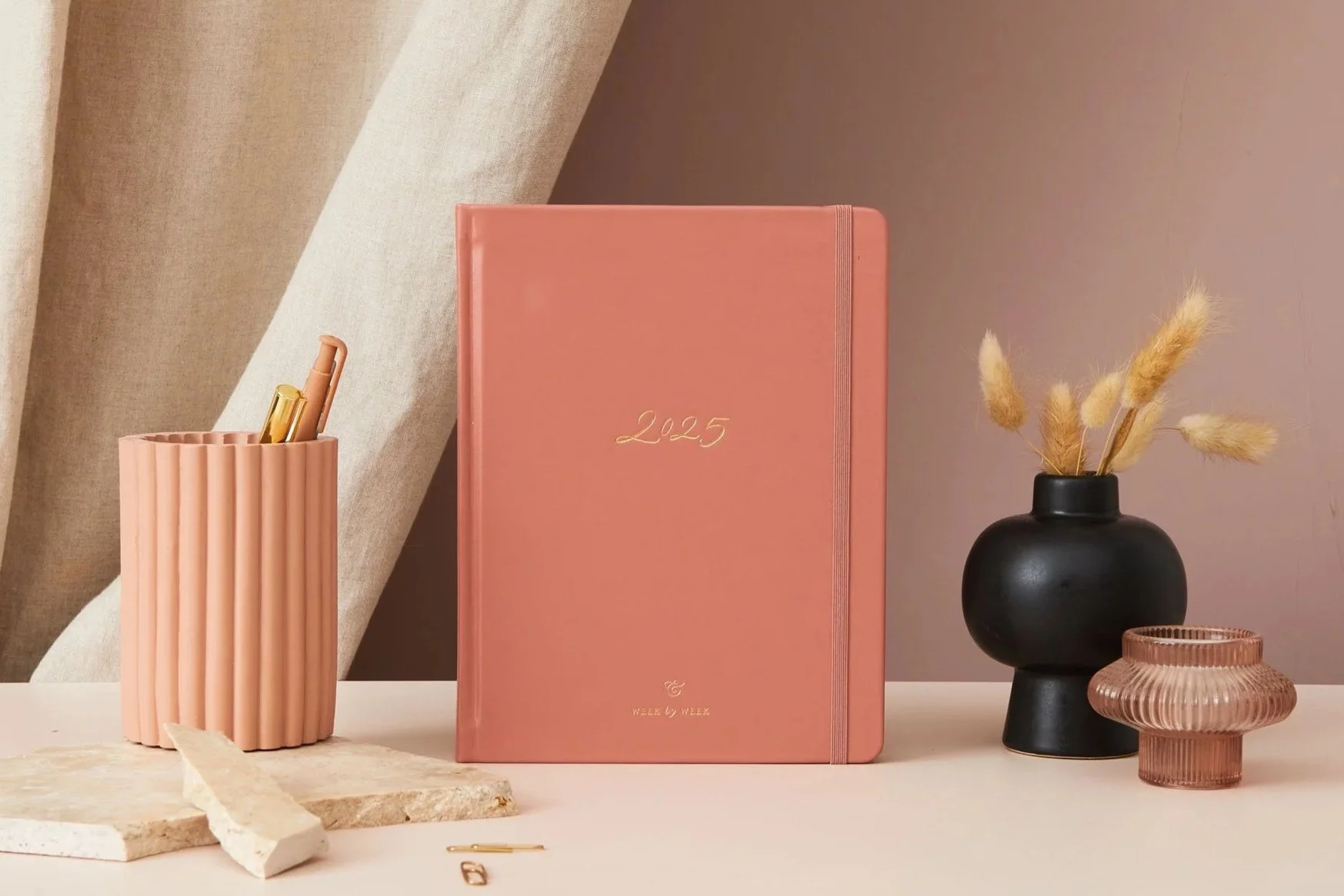 photograph of a yearly planner