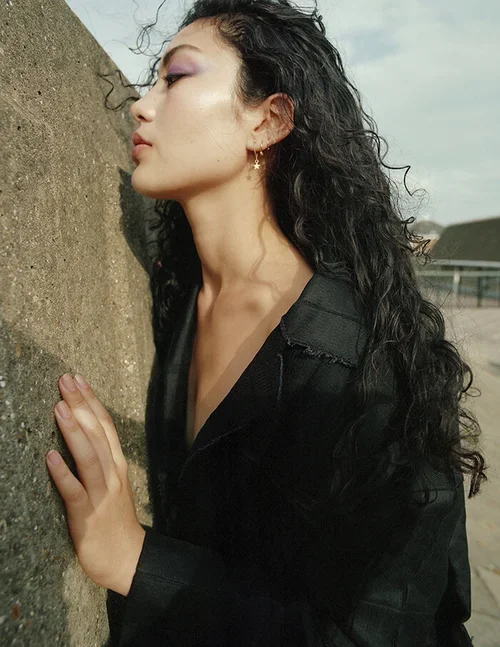 Photographer Trisha Ward. Stylist Marina German. Hair & Makeup Nat van Zee. Casting Sarah Bunter. Models Marlo Hsieh at The Hive and Do Byungwook at Select.
