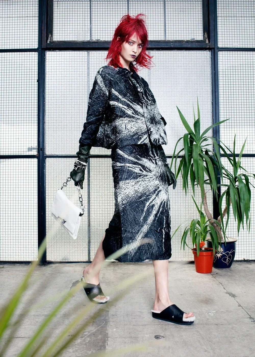 Tessa Bennenbroek photographed by Bror Ivefeldt. Styling Lorenzo Posocco. Hair Kota Suizu. 