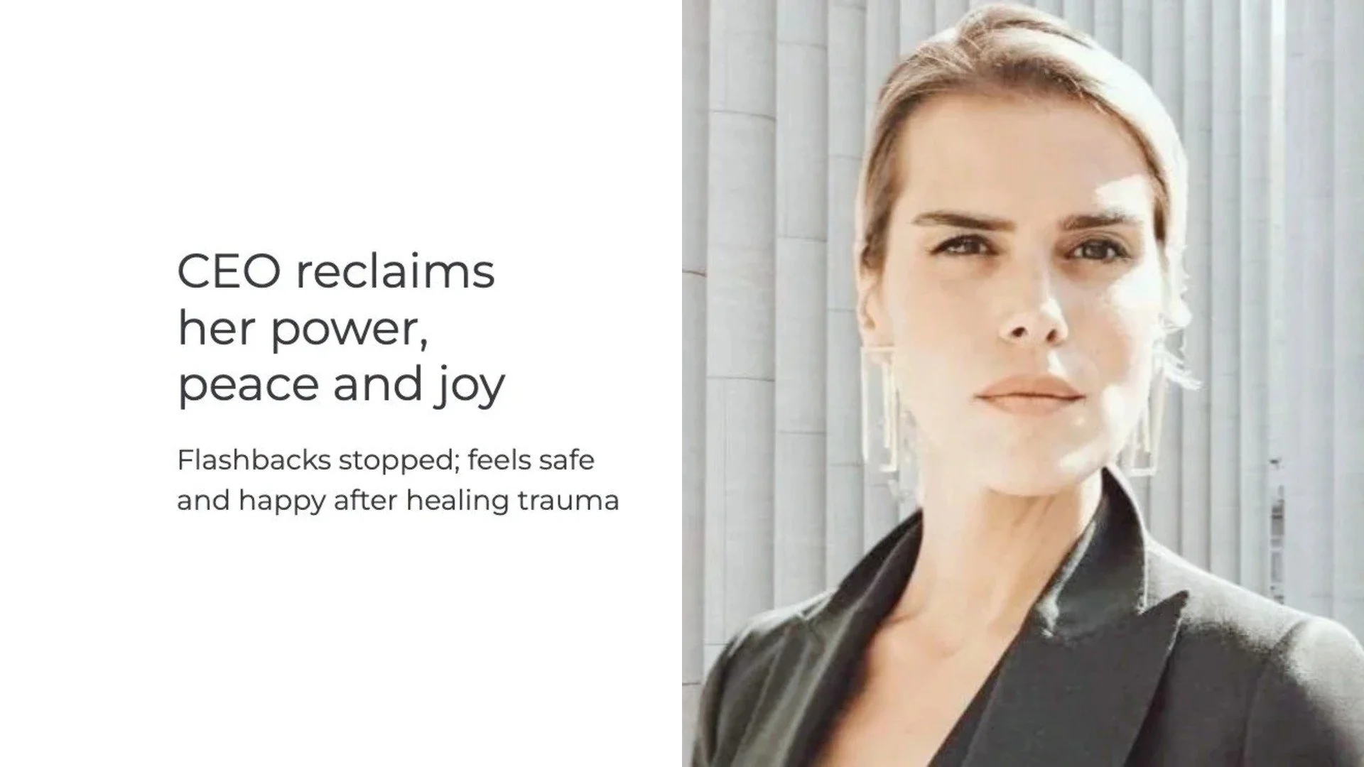 CEO reclaims power, peace and joy by healing trauma