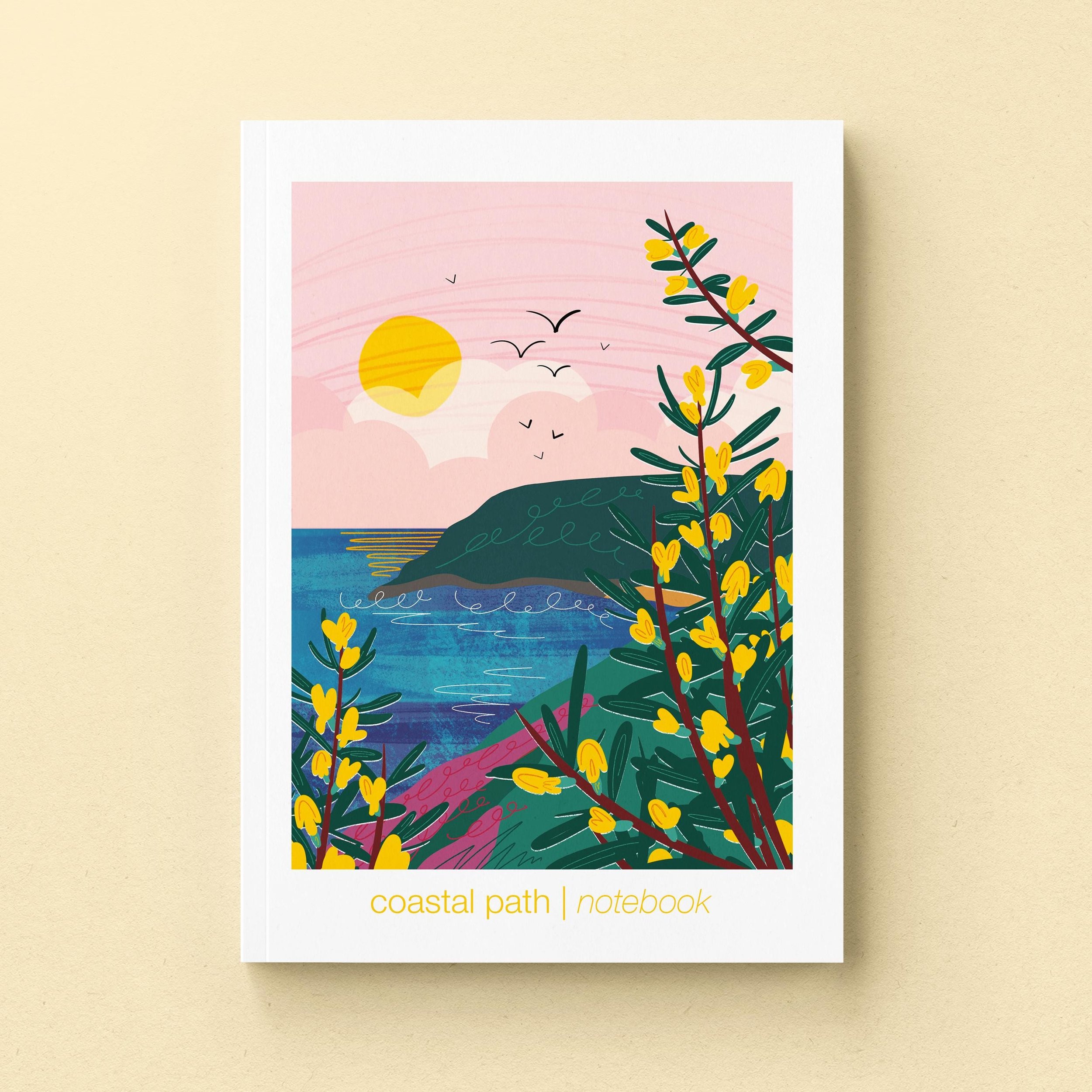 Coastal Path Notebook A5 Eco-Friendly Notebook for Notes, Sketches & Ideas Recycled Paper