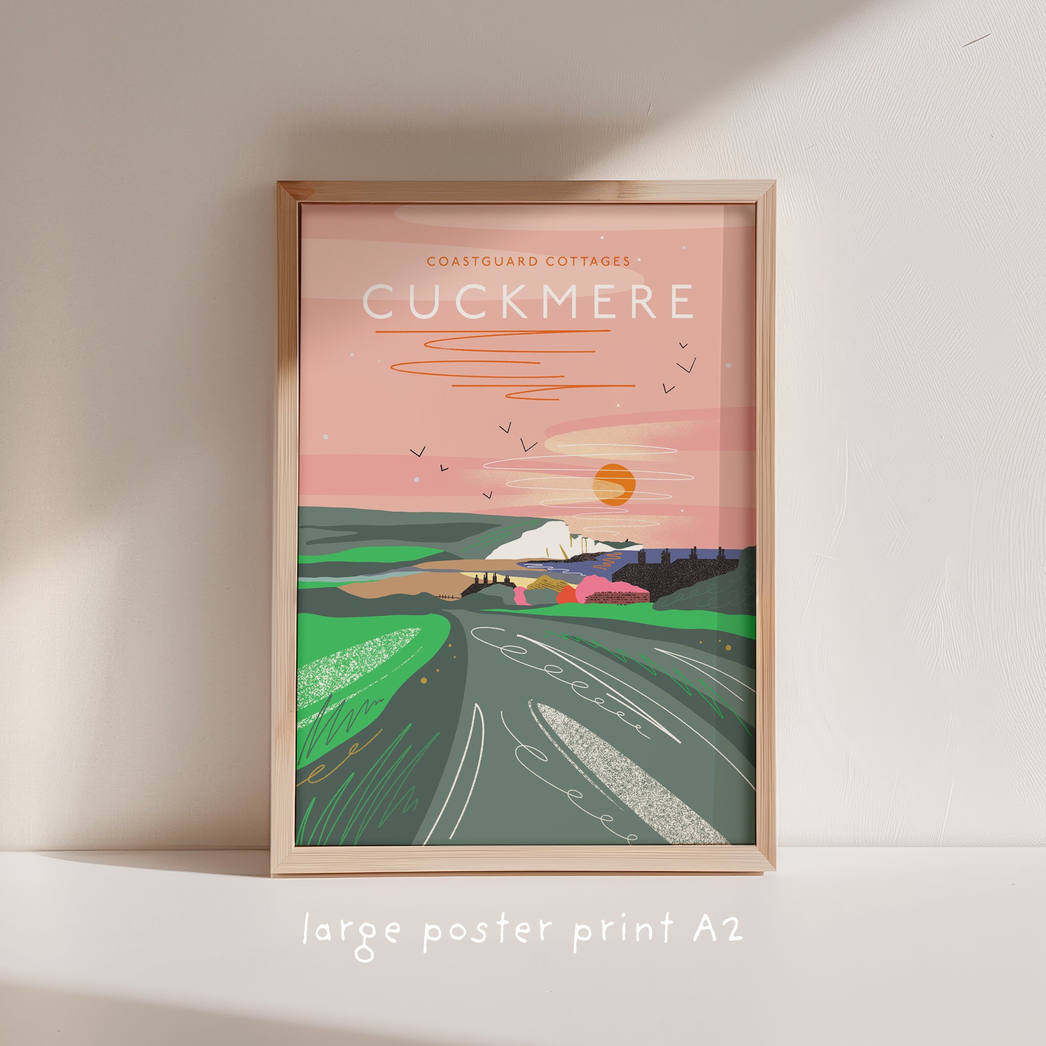 Cuckmere A2 Poster Print – South Downs Coastal Art