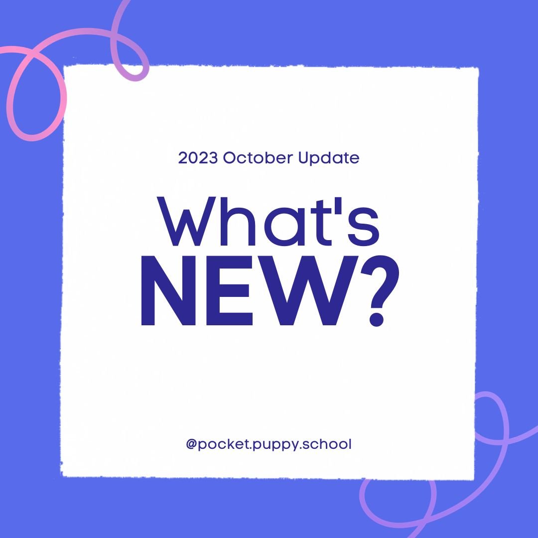 Our updates: October 2023