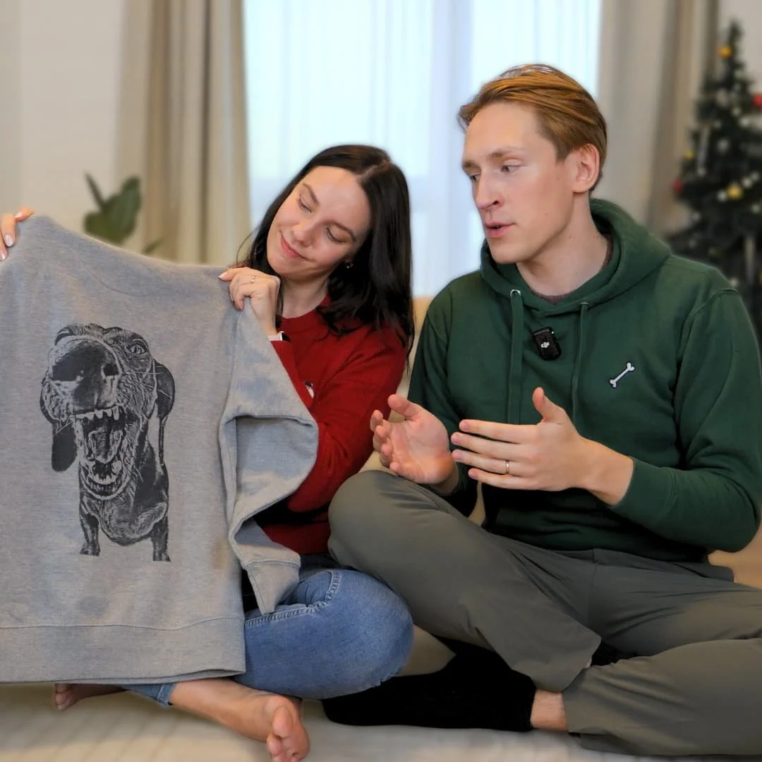 PPS Store custom dog art hoodie a unique and great gift for a dog owner