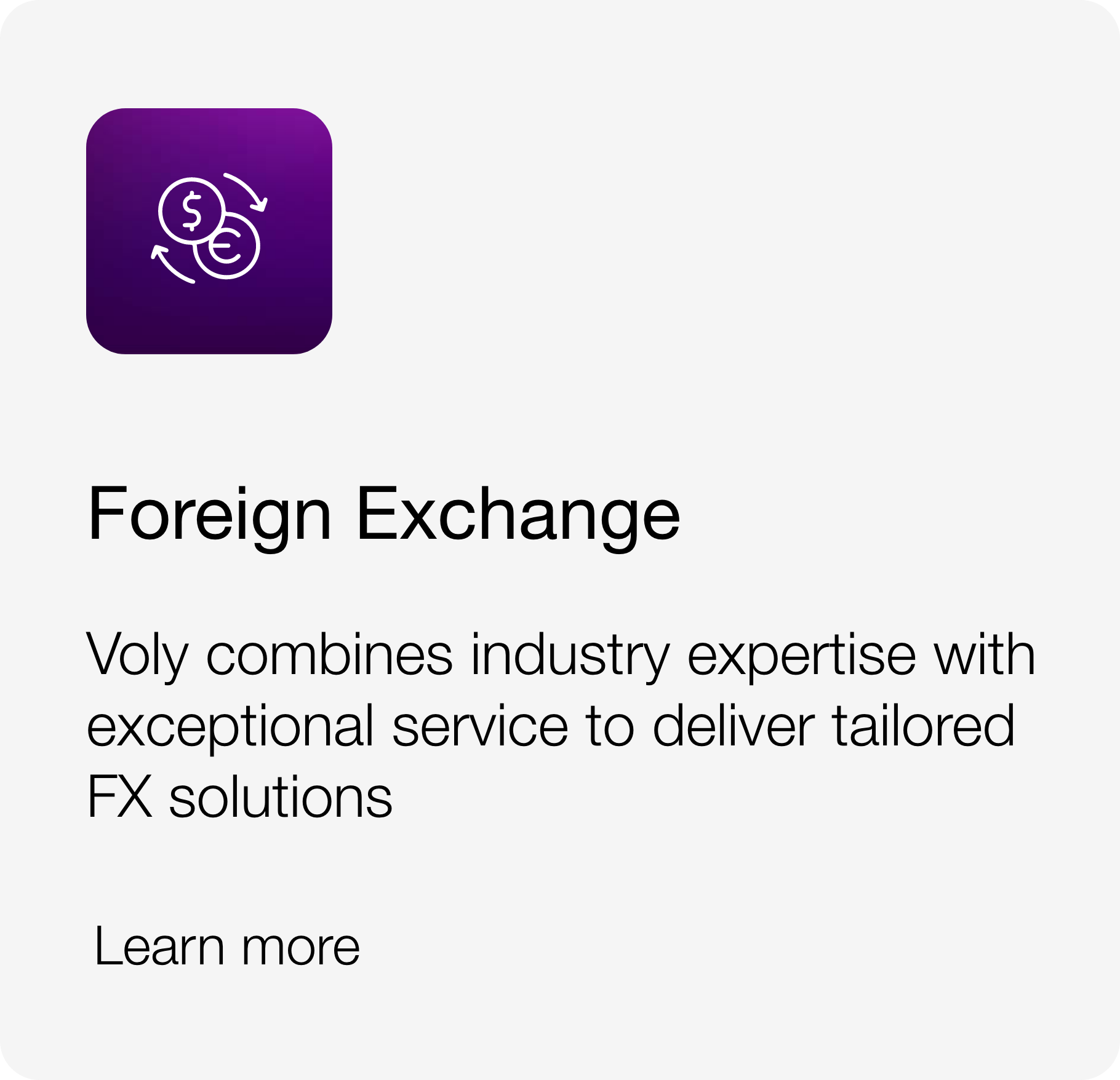 App icon with dollar and euro symbols surrounded by circular arrows, representing currency exchange or financial transactions.