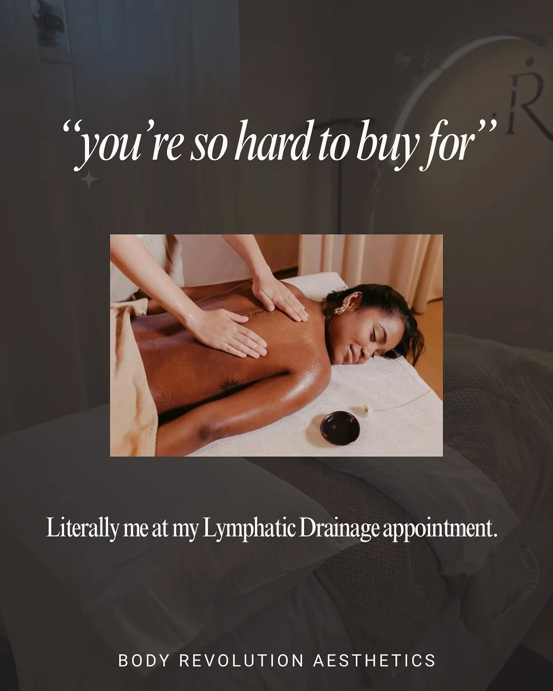 You know when someone says, &ldquo;You&rsquo;re so hard to buy for&rdquo;&hellip; and you suddenly remember the one thing that actually makes you feel human again?

Yeah. That&rsquo;s me at my lymphatic drainage appointment.

Because sometimes the be