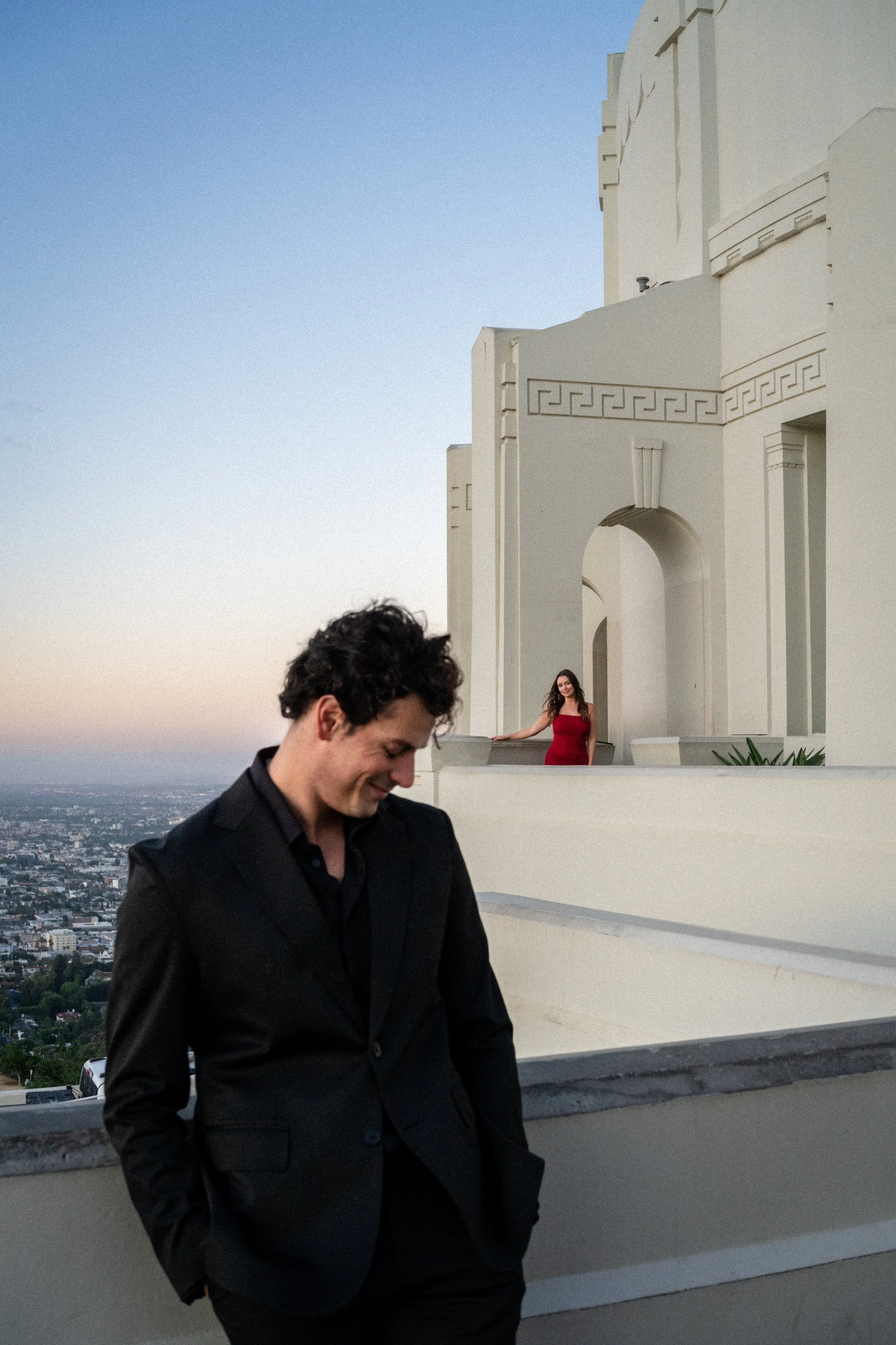 Jacobo & Kim - engagement shoot - Griffith Observatory-10.jpg