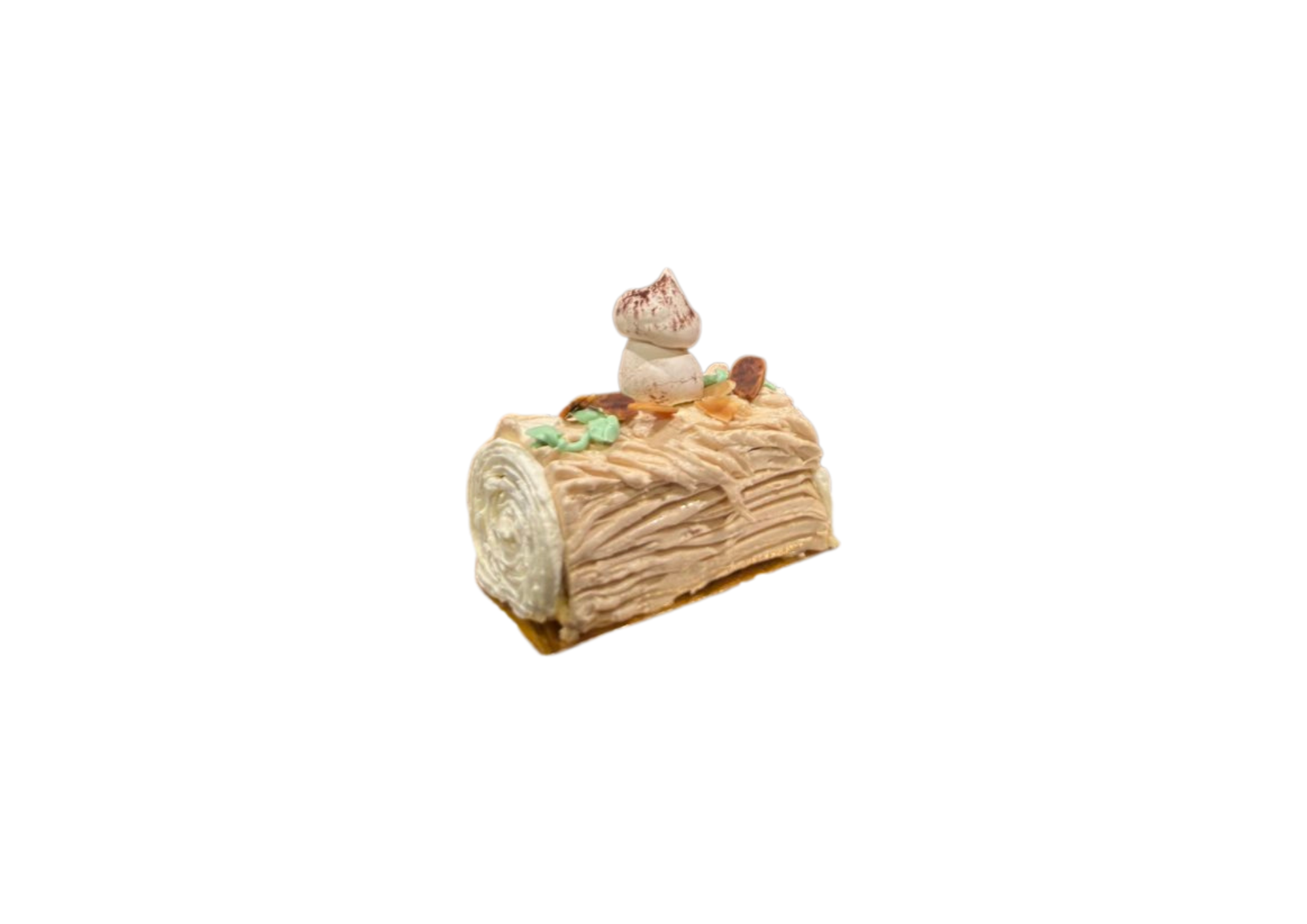CLASSIC PRALINE Christmas Yule Log Individual
