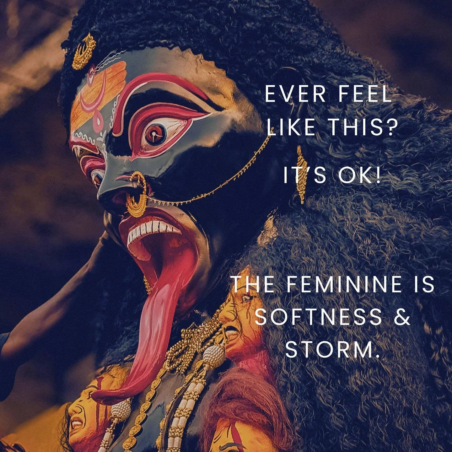 Ever feel like this? It&rsquo;s ok - truly!

A long time ago the Divine Feminine was rewritten as softness - while the full expression within a woman was suppressed. 

We&rsquo;ve been taught to hide our wildness, to apologise for intensity.

While f