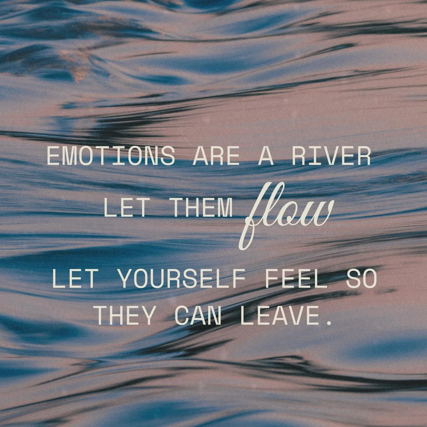 Emotions were never meant to stay. They were meant to move.

The word emotion comes from the French &eacute;mouvoir - to move, and the Latin emotere - to set in motion.

The original meaning is literally: to move through.

No emotion is &lsquo;bad&rs