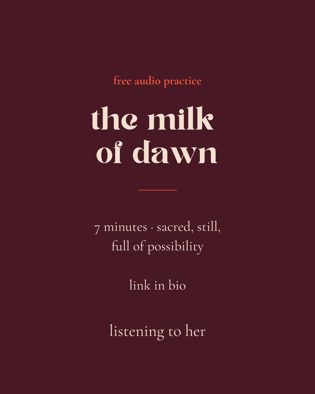 This short morning practice is 
an invitation to meet the morning 
with intention. 

To open the curtains, 
feel the light on your face, 
and arrive gently in your body 
before the day asks anything of you.

Just the quiet miracle of another 
day daw